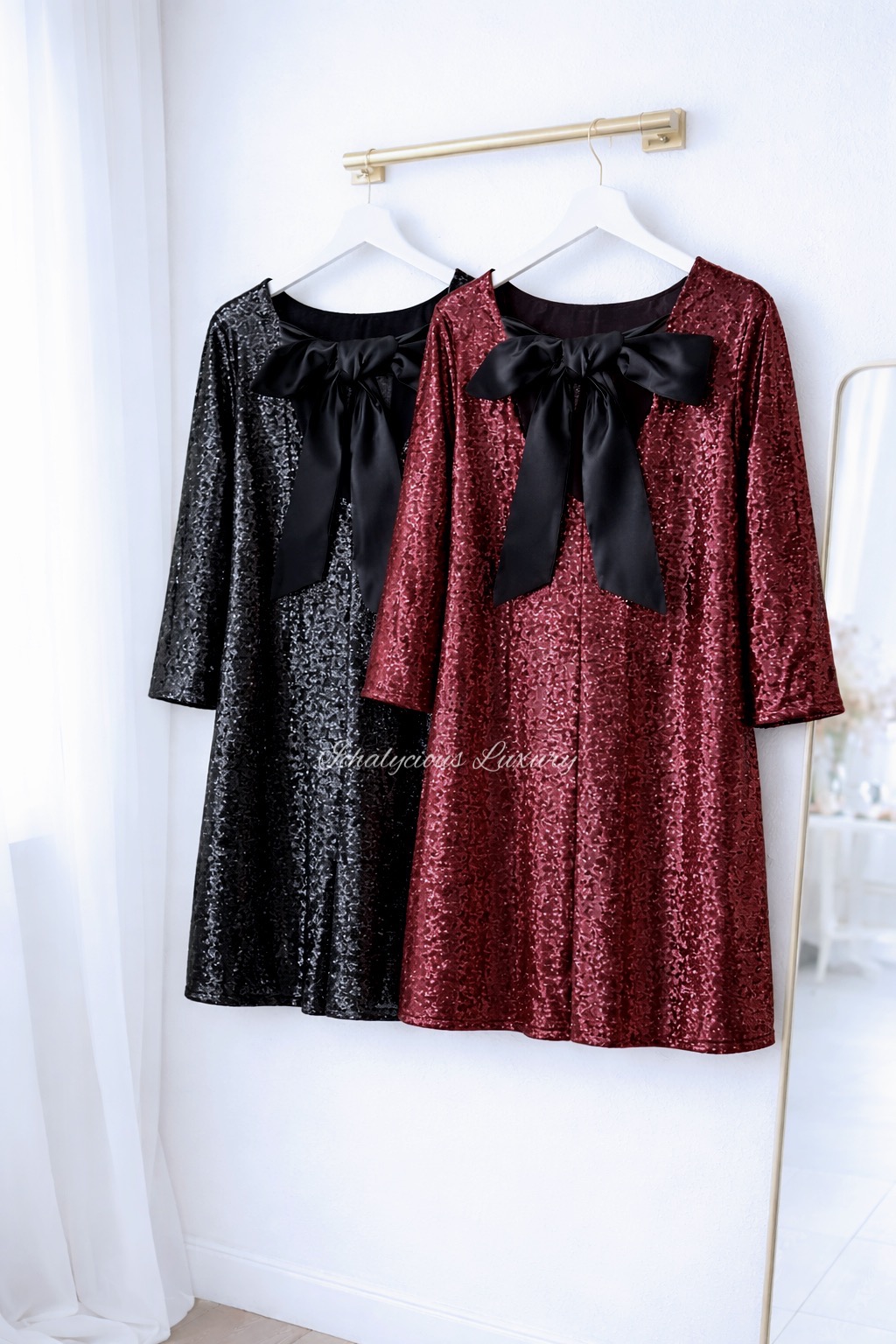 RIBBON DRESS (FULL SEQUINS)