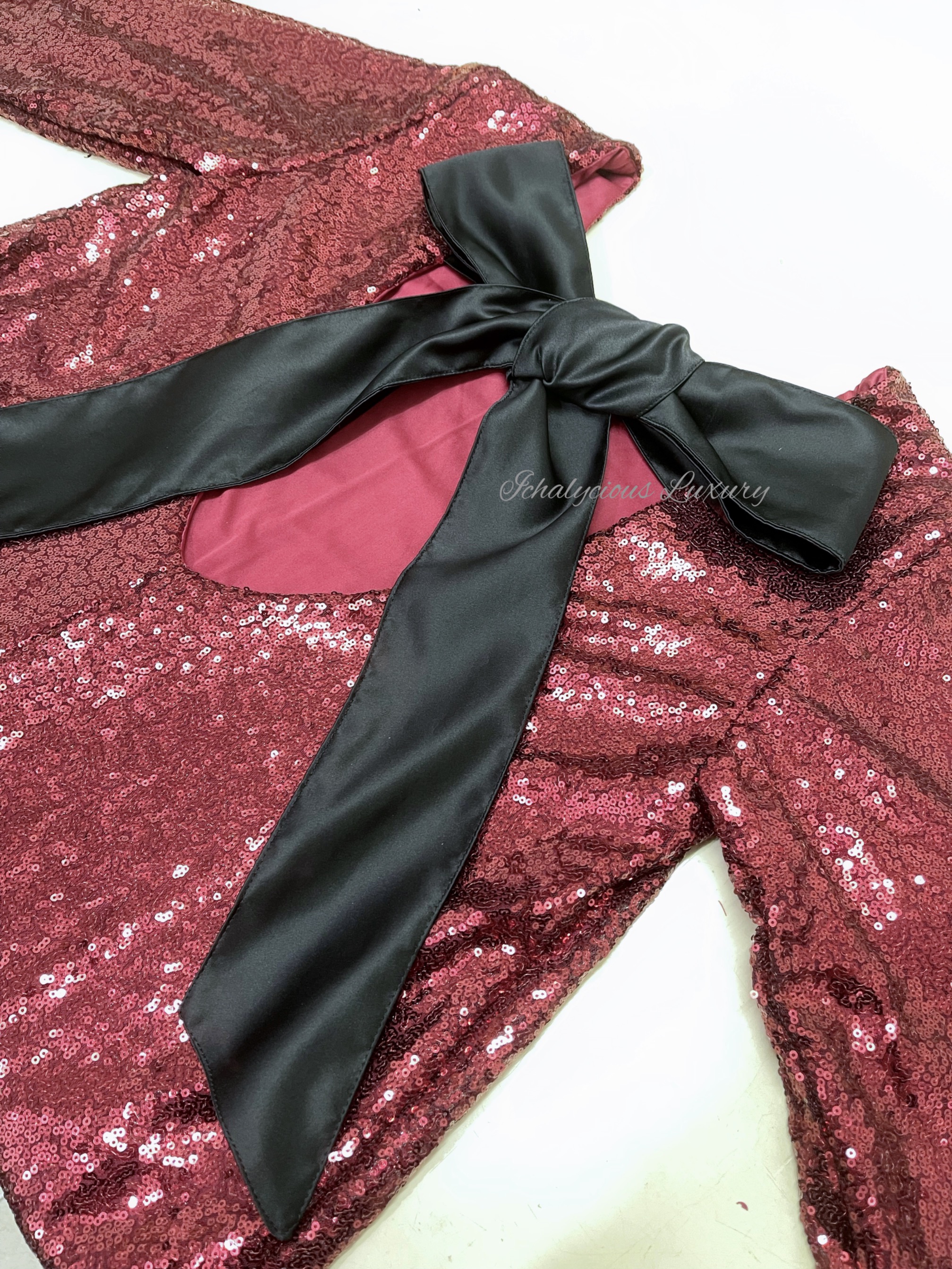RIBBON DRESS (FULL SEQUINS)