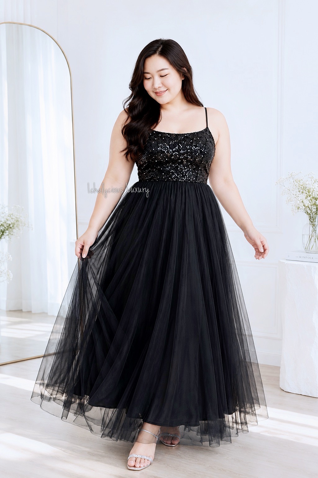 SHINY LONG DRESS