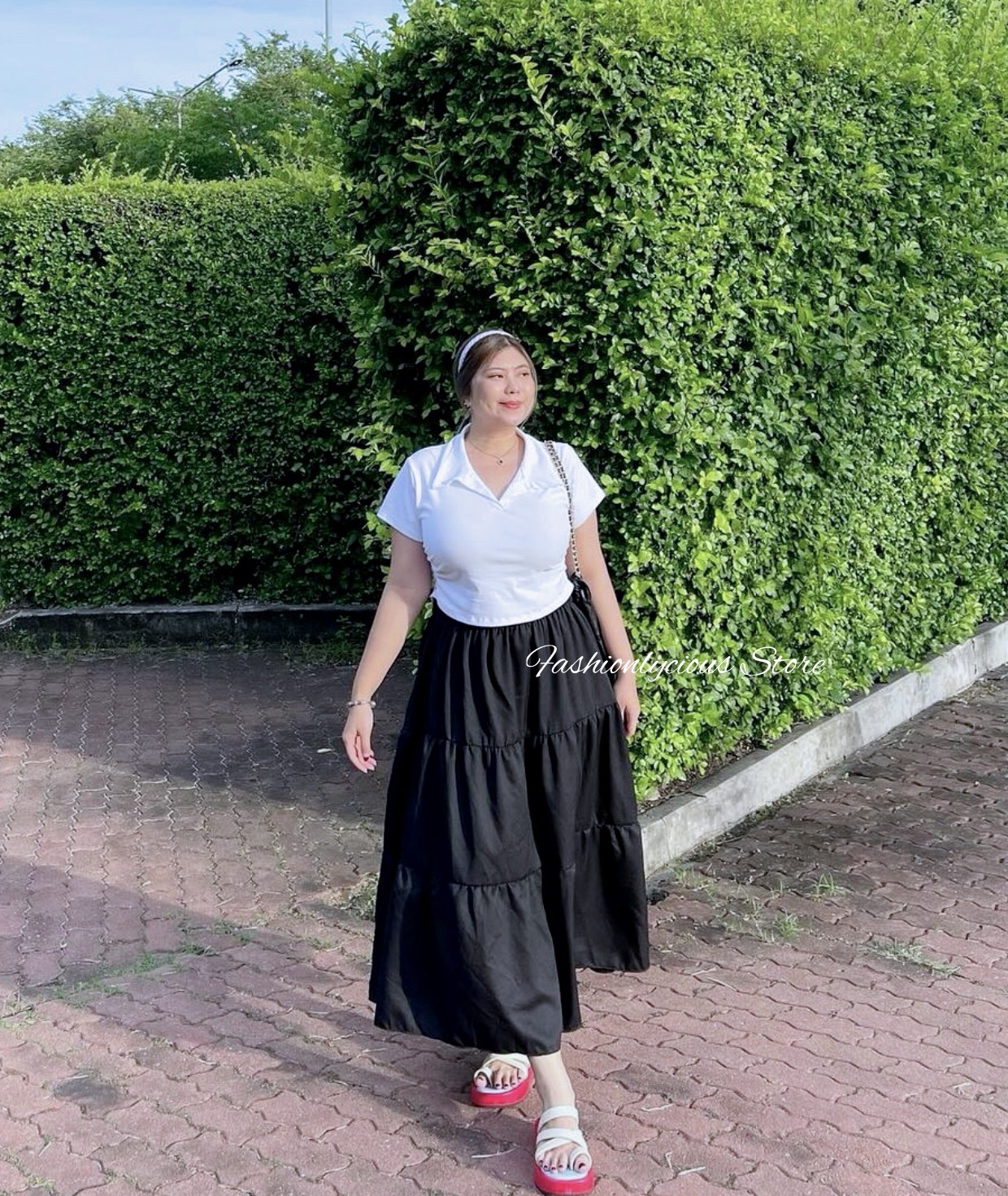Long Ruffle Skirt