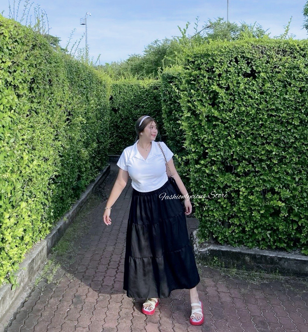 Long Ruffle Skirt
