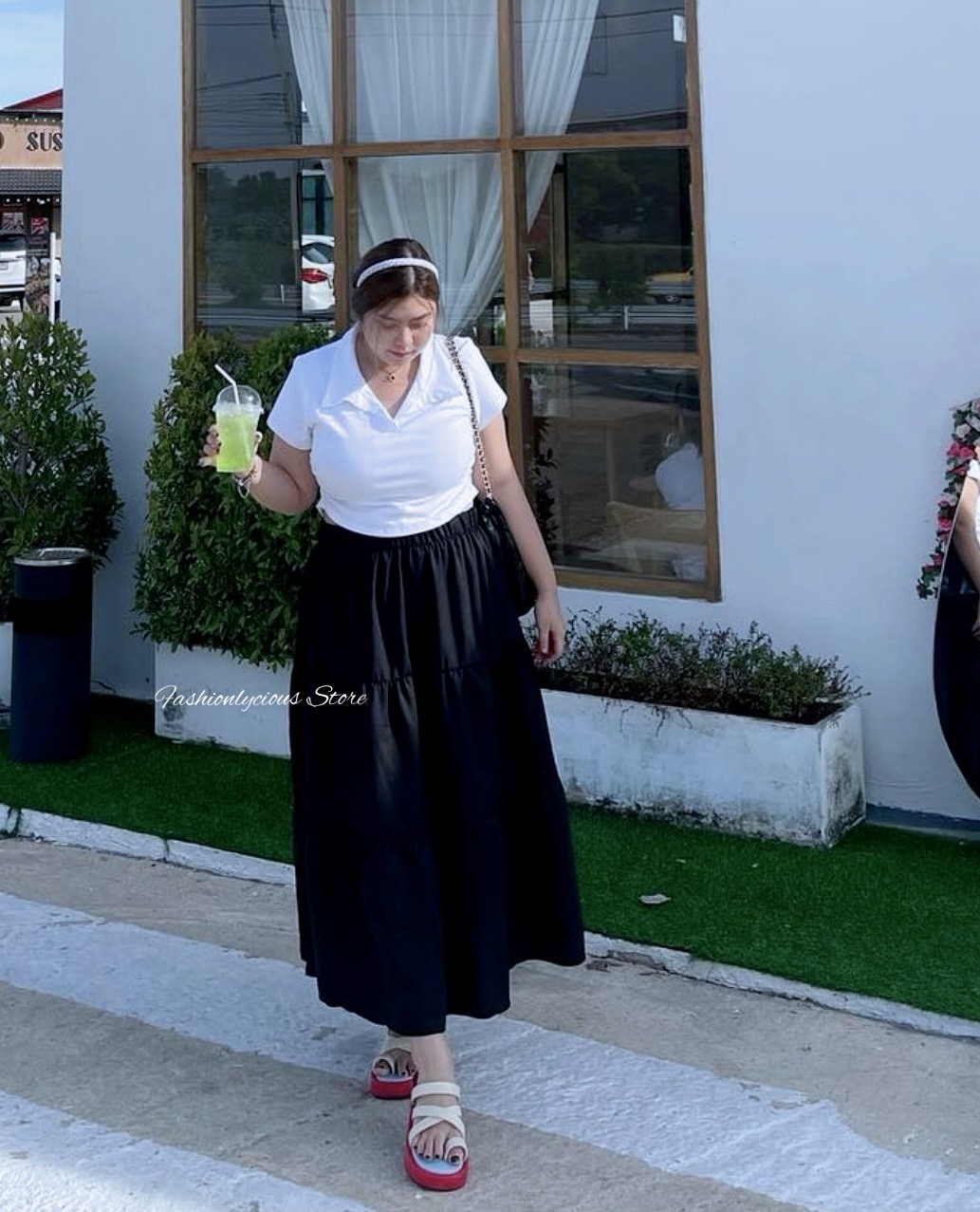 Long Ruffle Skirt