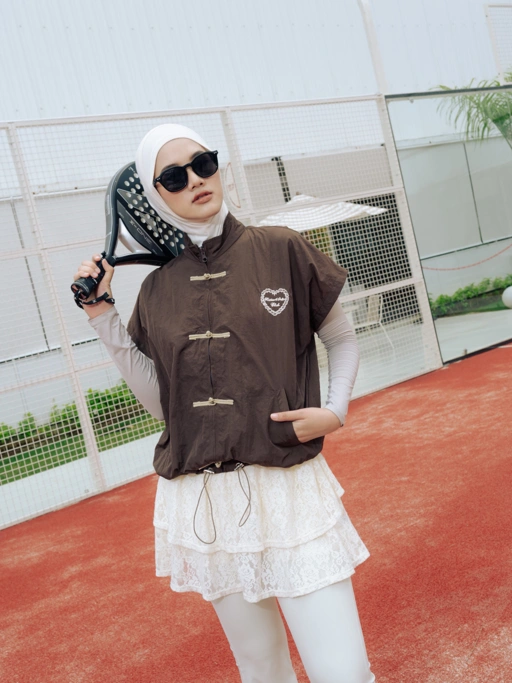 [READY] Cheongsam Vest Brown