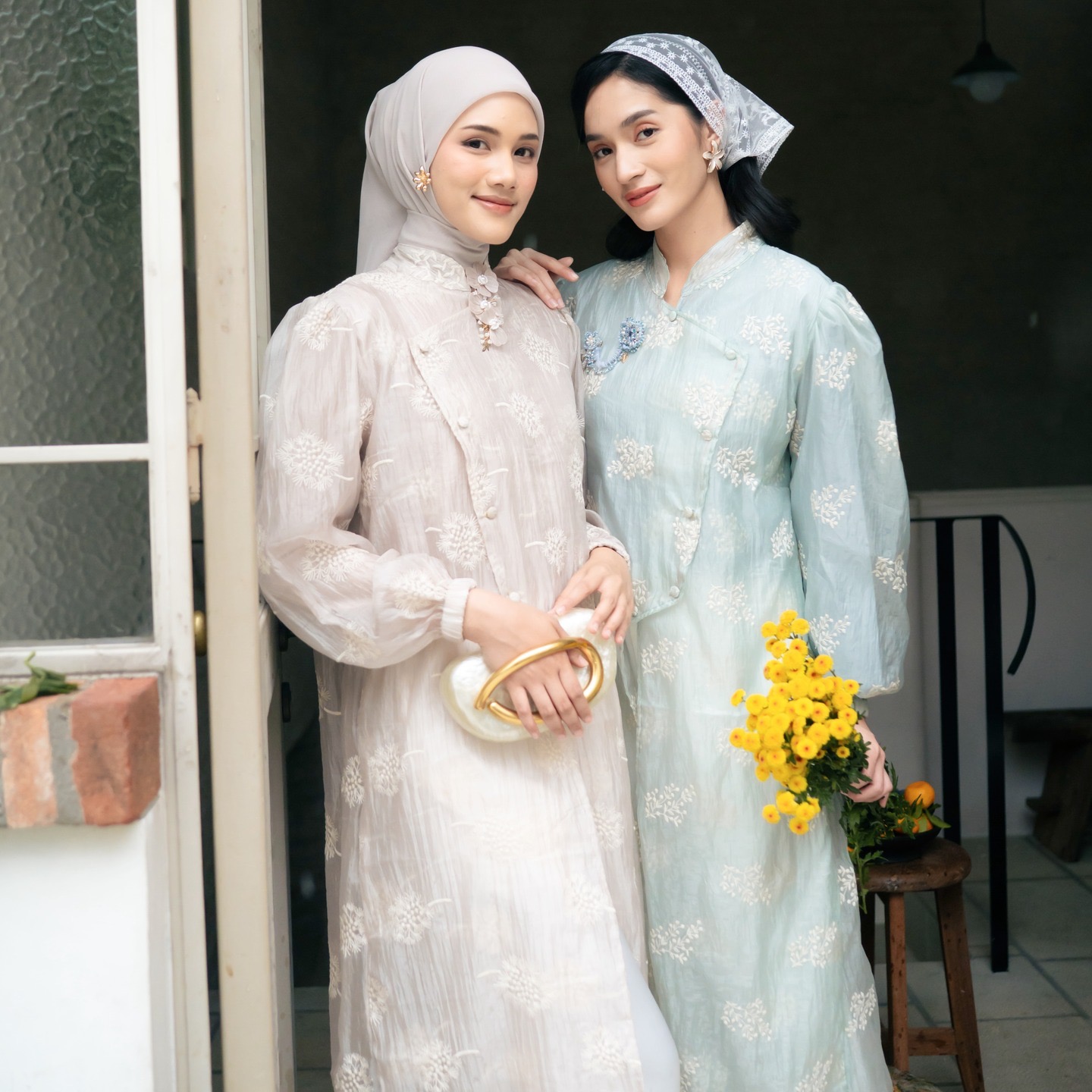 [PO KIRIM TGL 12] Marie Raya Tunic - Dendelion Pattern (XXL)