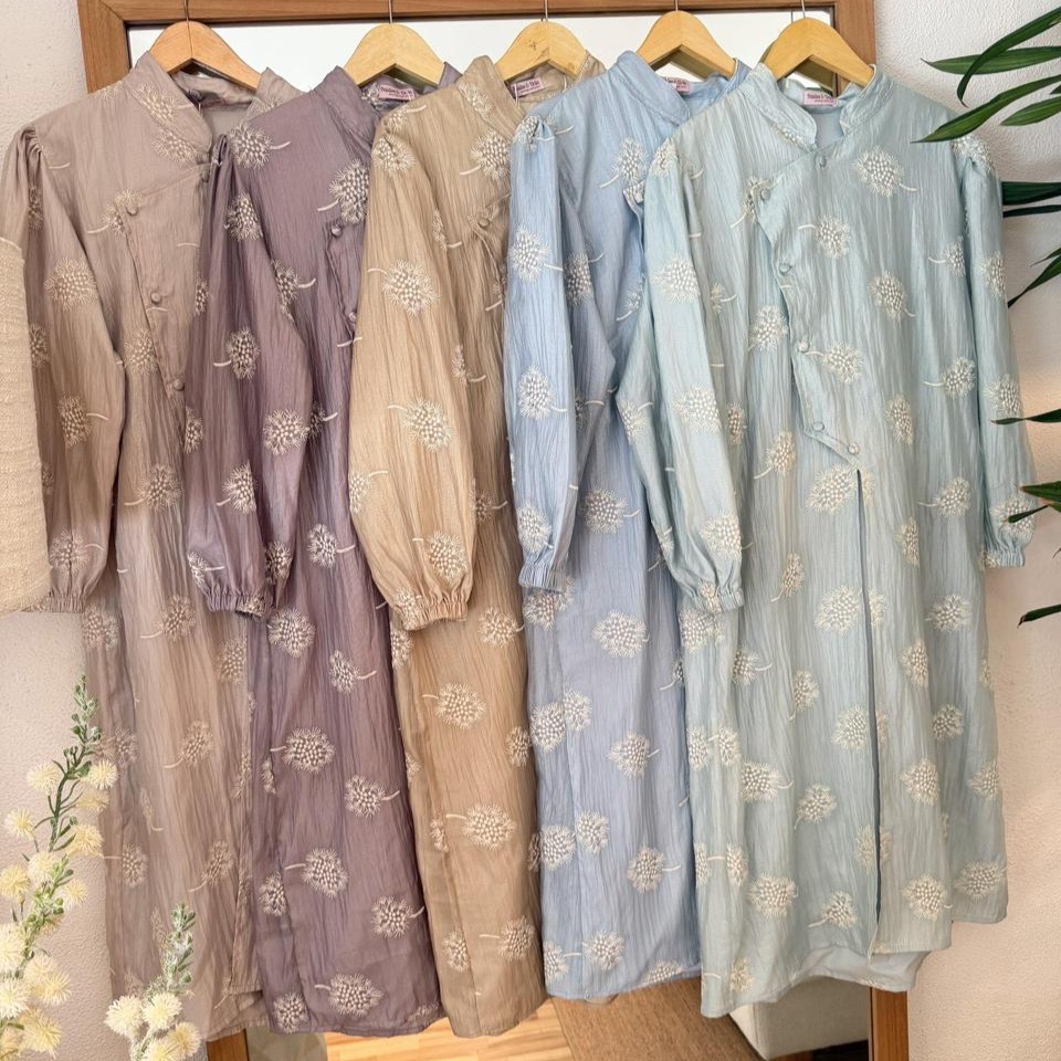 [PO KIRIM TGL 12] Marie Raya Tunic - Dendelion Pattern (XXL)