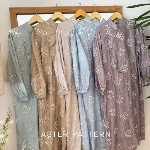 Image of [READY] Marie Raya Tunic - Aster Pattern (All Size)