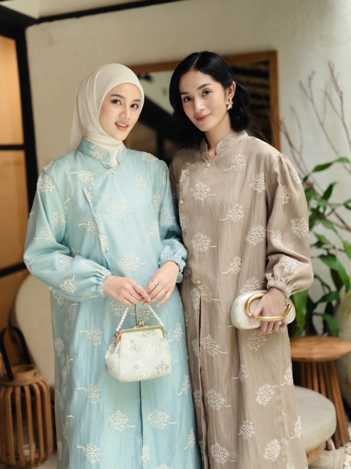 Image of [PO KIRIM TGL 10] Marie Raya Tunic - Dendelion Pattern