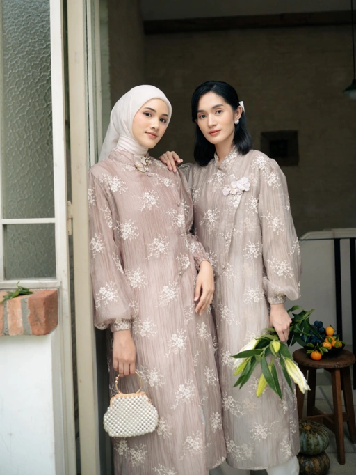 Image of [READY] Marie Raya Tunic - Jasmine Pattern (All Size)