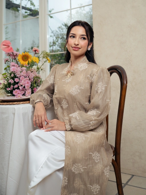 Image of [PO KIRIM TGL 10] Marie Raya Tunic - Dendelion Pattern