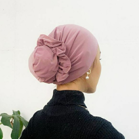 Scrunchie Instant Turban - Winonamodest . Turban instan simple bahan jersey, cocok untuk Lebaran