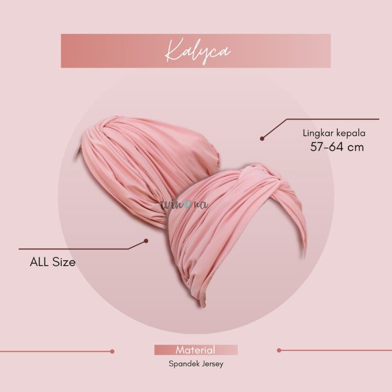 Turban Instant Best Seller Winonamodest - Kalyca Turban. Turban dewasa turban olahraga bahan jersey
