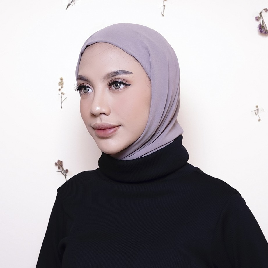 Hijab instant winonamodest - BE instant scarf with inner. Segiempat Instant Babydoll Ceruty.