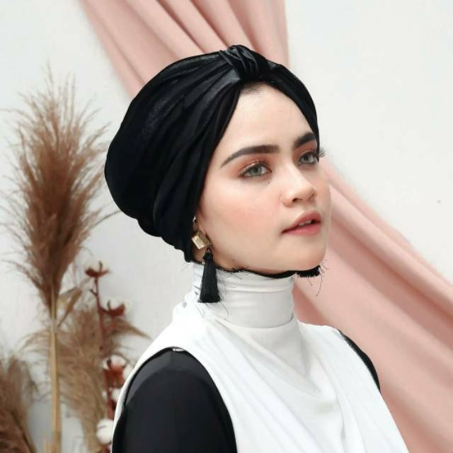 Image of Turban Instant Winonamodest - LBV TURBAN. Turban dewasa bludru premium untuk pesta dan formal