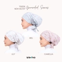Winonamodest - Tekebi Grounded Series Embroidery Cotton Instant Turban tali bahan katun lembut bordir floral bunga