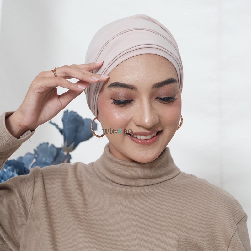 SERE instant turban - turban dewasa tali lilit untuk travelling , formal bahan jersey