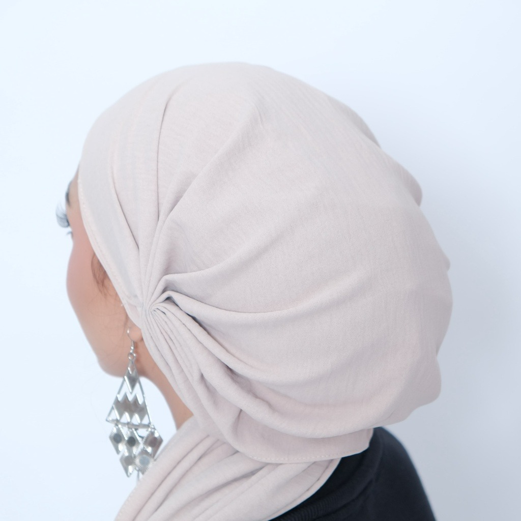 New Lowkey Queen Turban original by winonamodest - Turban instant dewasa bahan crinkle airflow premium, pashmina instant