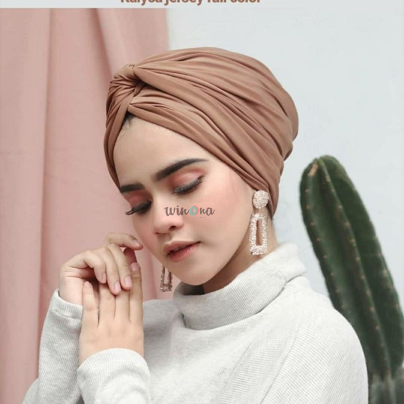 Turban Instant Best Seller Winonamodest - Kalyca Turban. Turban dewasa turban olahraga bahan jersey