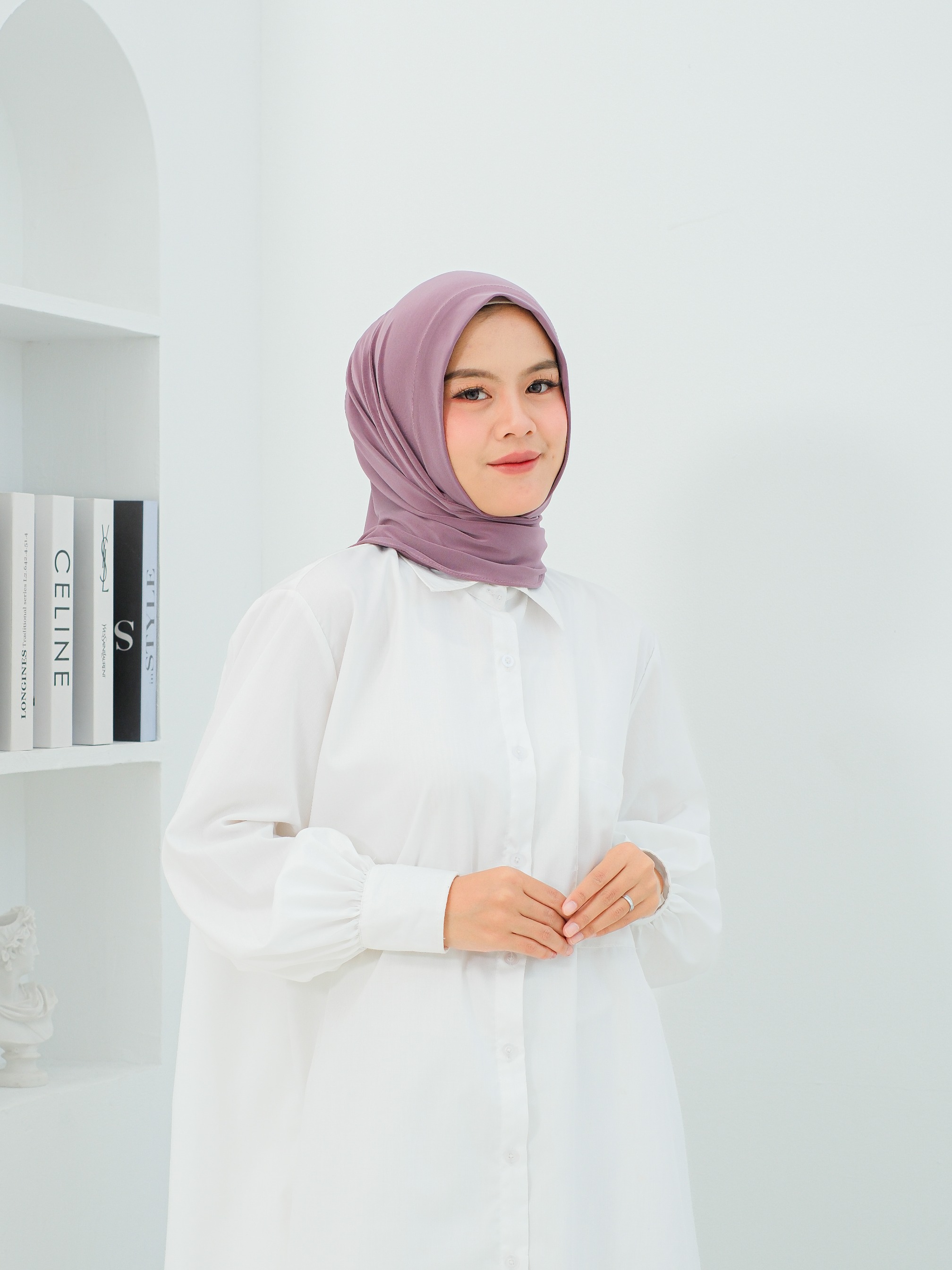 SCUP Instant Hijab Scarf with Make Up- Segitiga Instant Jersey Premium Winonamodest