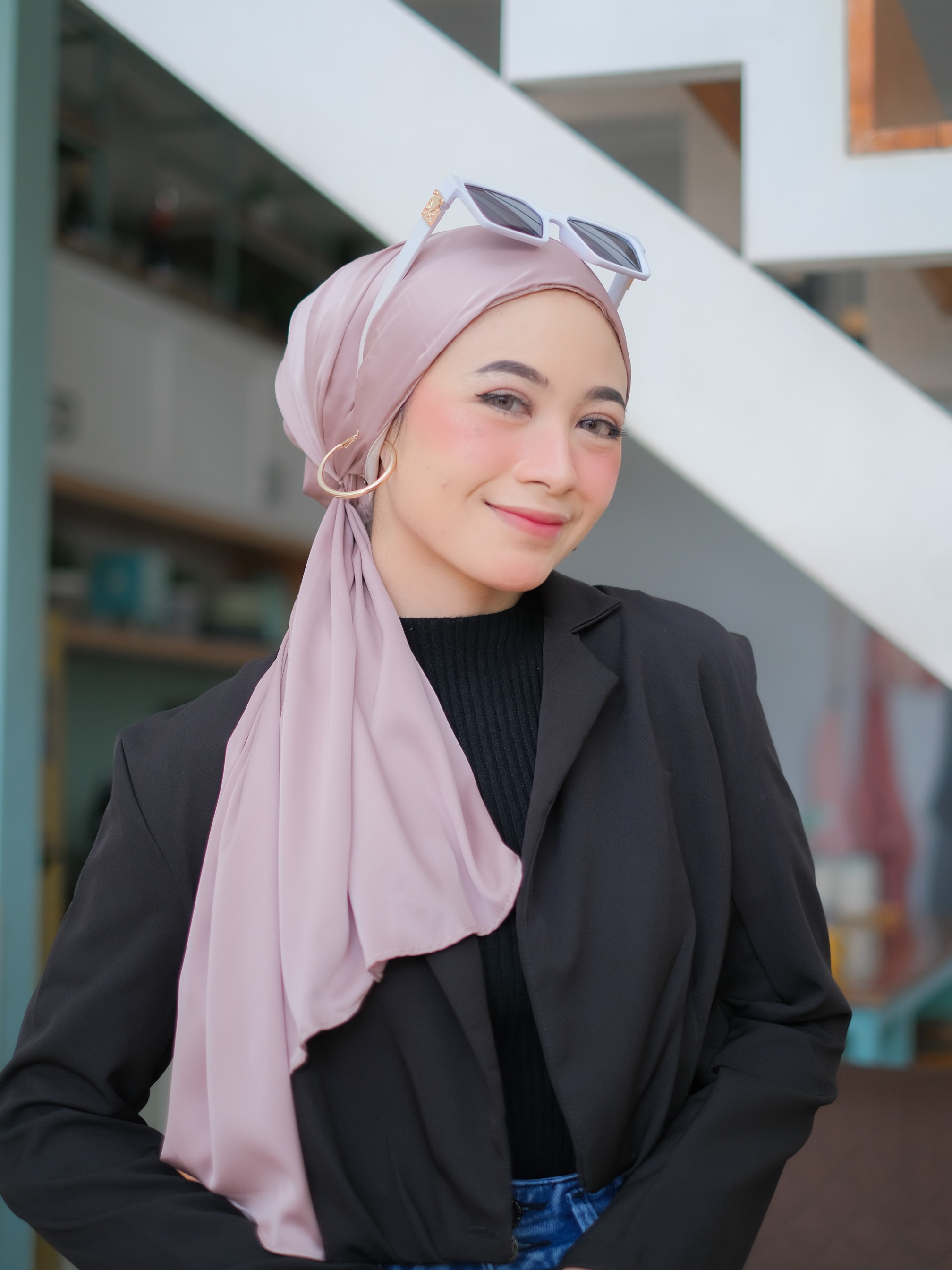 Lowkey Lux Series Original Instant Turban by winonamodest - Turban Dewasa - Turban Mewah - Turban Pesta - Bahan Silk Arm