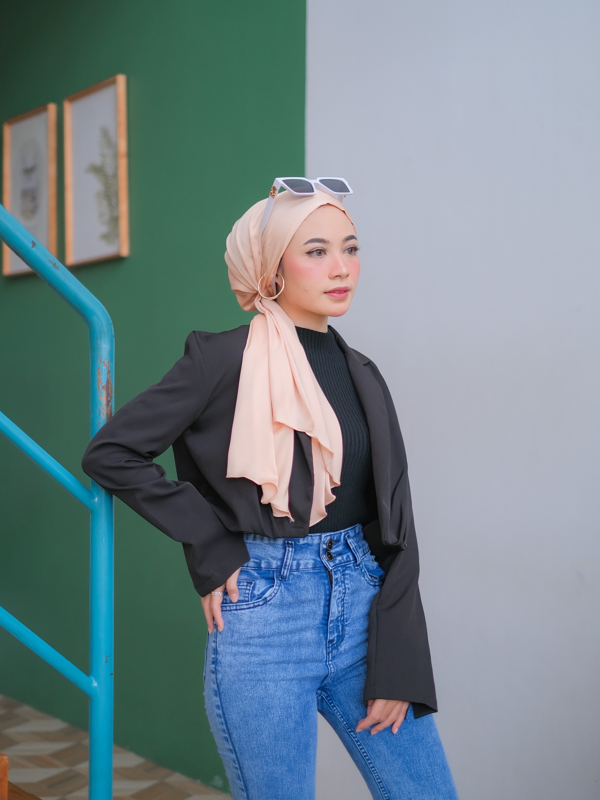 Lowkey Lux Series Original Instant Turban by winonamodest - Turban Dewasa - Turban Mewah - Turban Pesta - Bahan Silk Arm