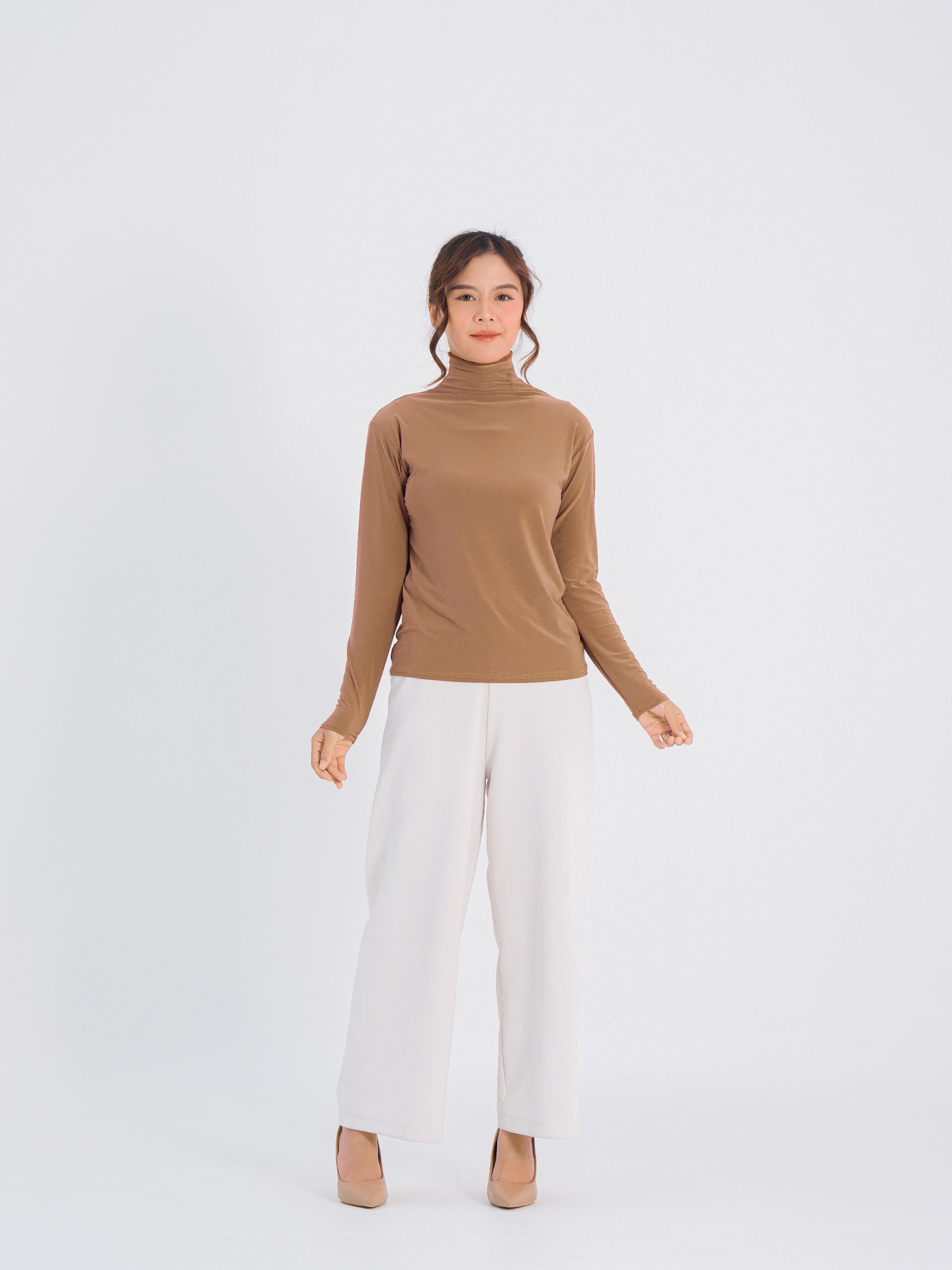 Lightweight Manset - baju inner dengan kerah turtleneck tinggi