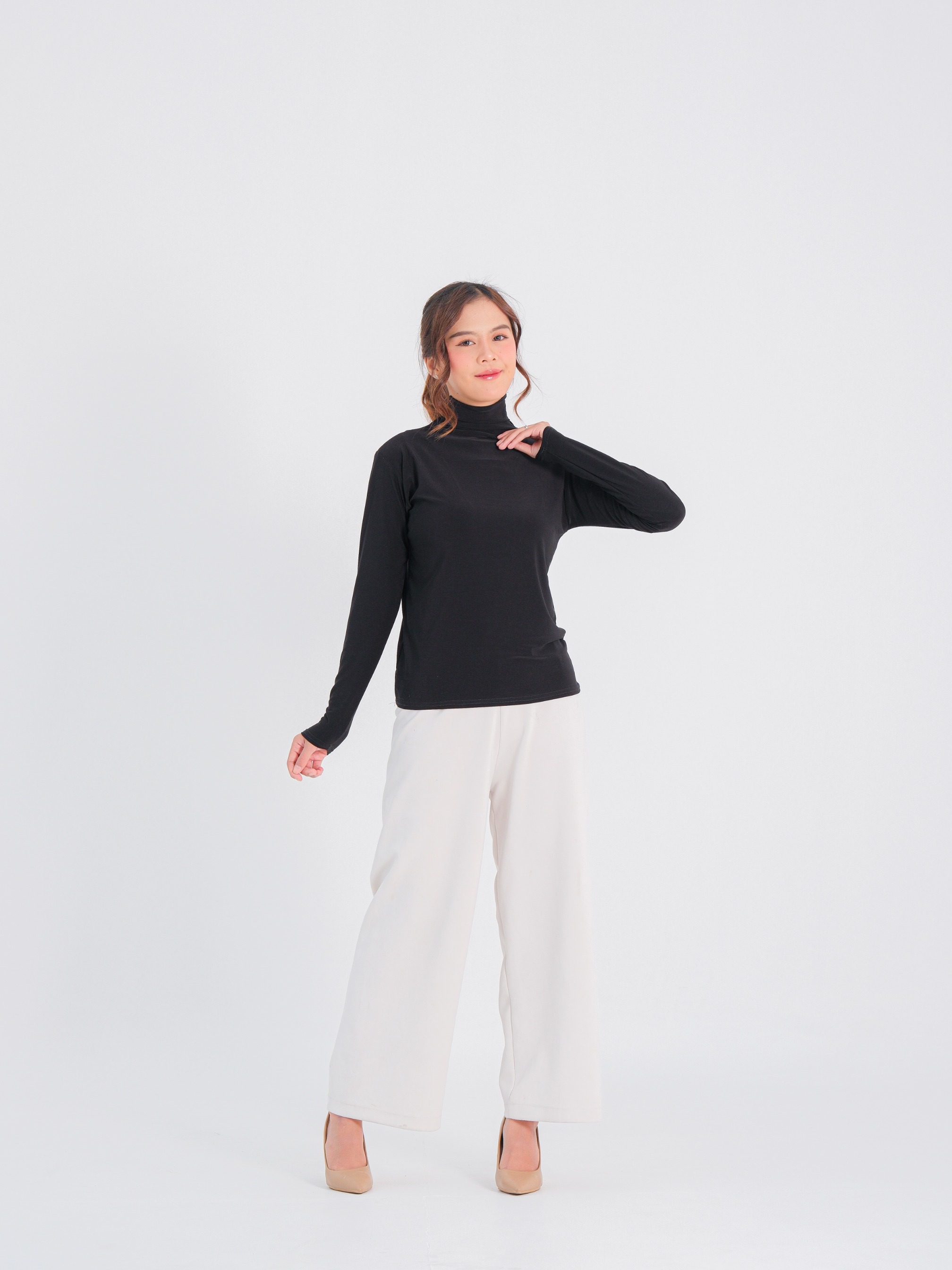 Lightweight Manset - baju inner dengan kerah turtleneck tinggi