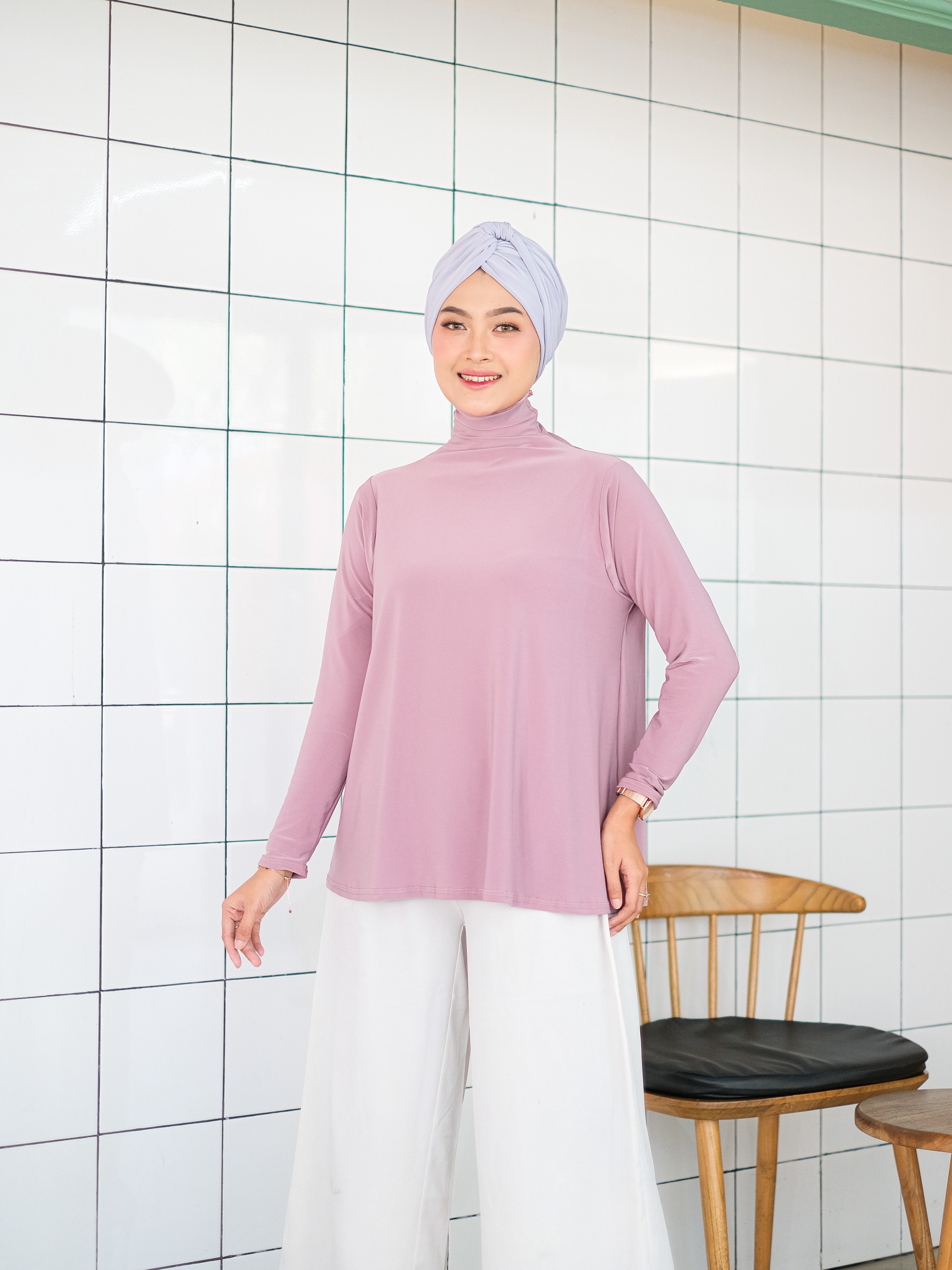 Longsleeves Turtleneck Inner Slim Look BRONWYN