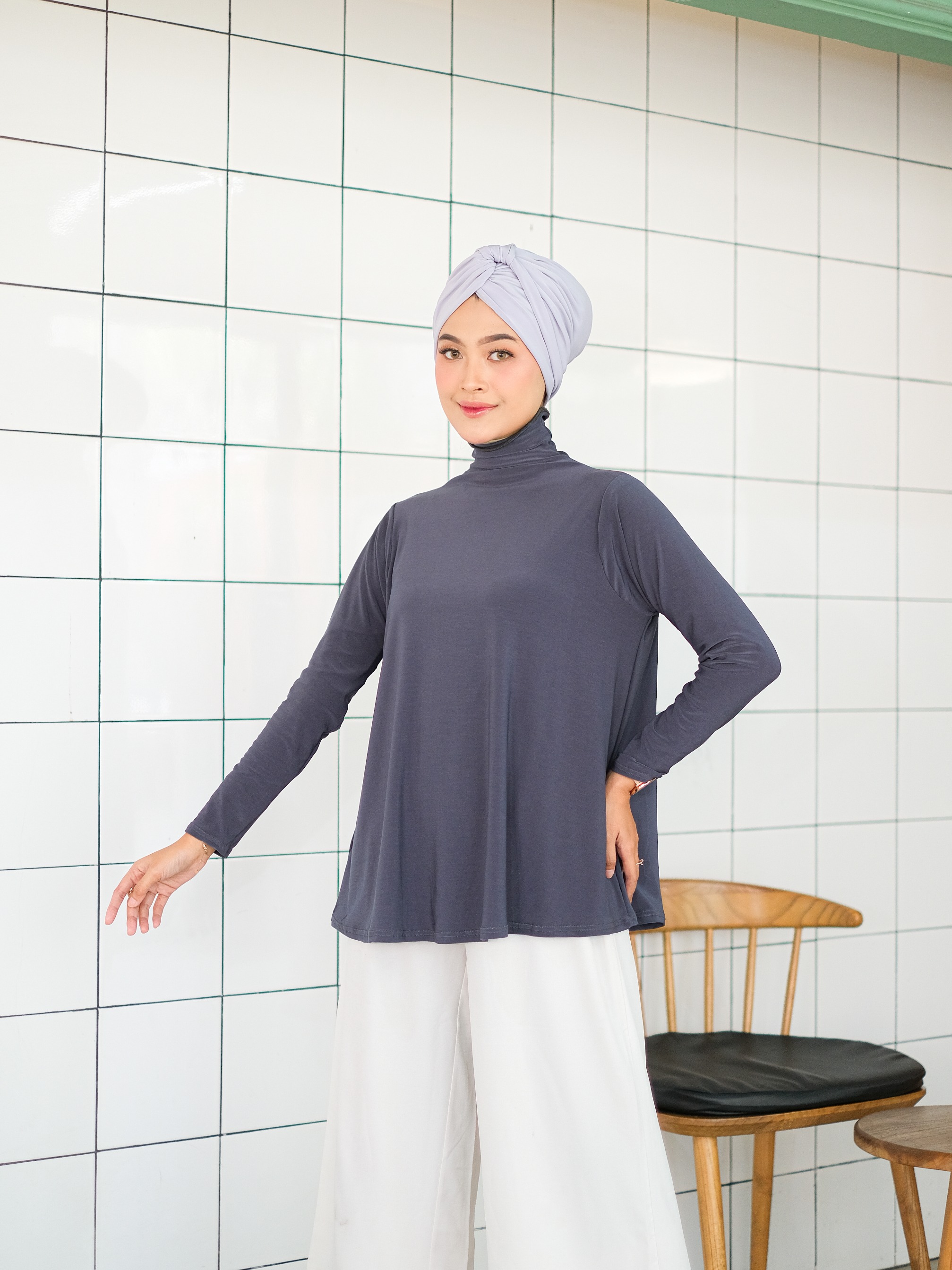 Longsleeves Turtleneck Inner Slim Look BRONWYN
