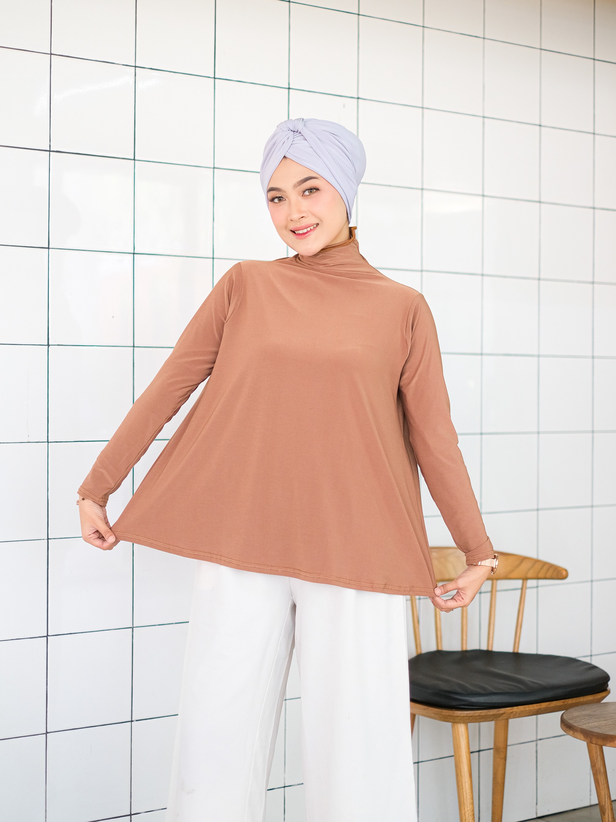 Longsleeves Turtleneck Inner Slim Look BRONWYN