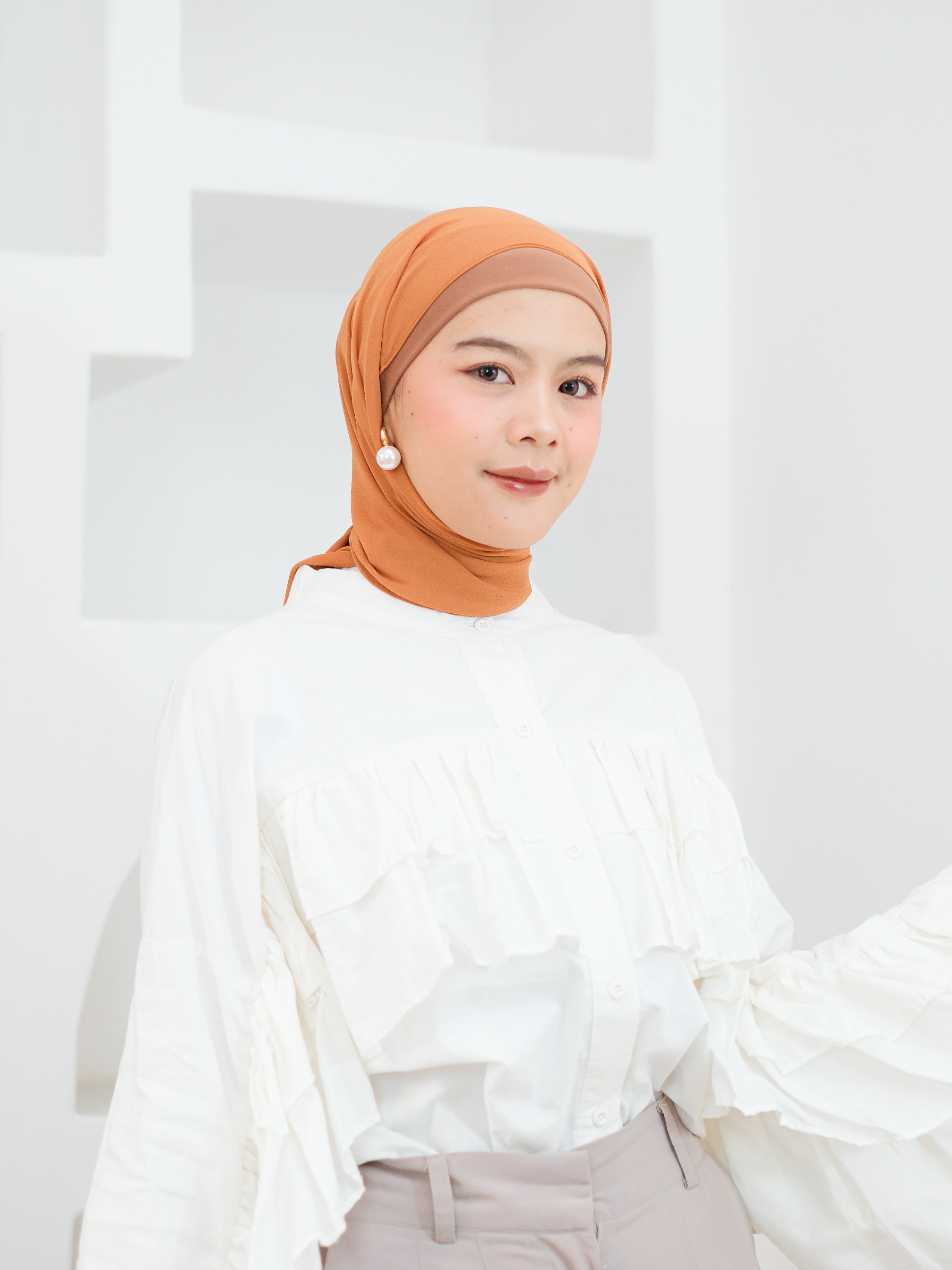 Hijab Instant Winonamodest - GEMMA ALL IN ONE SCARF. Pashmina Instant Babydoll with Inner