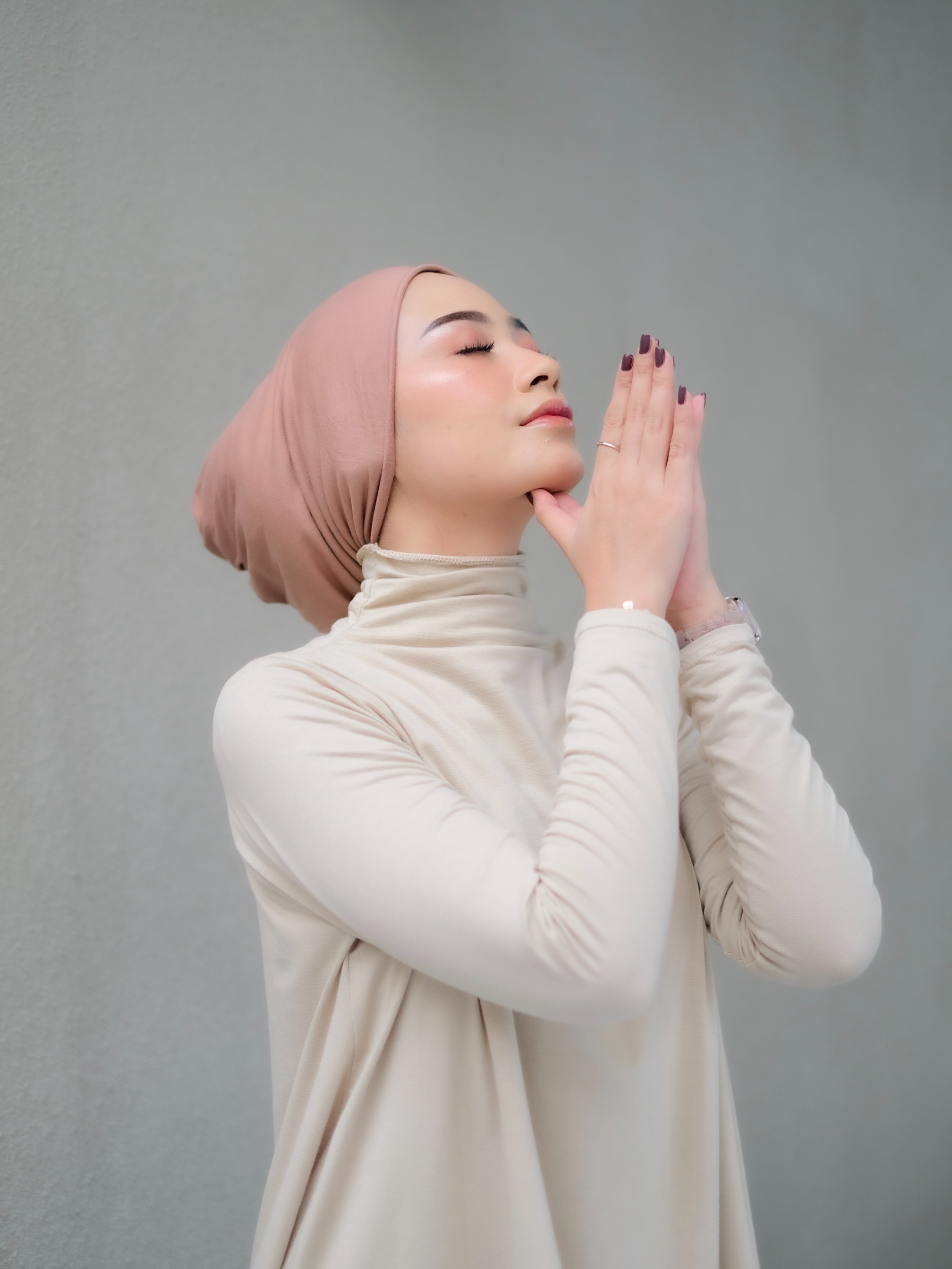 Winonamodest - Shadow Beanie Instant Turban Spandex Rayon
