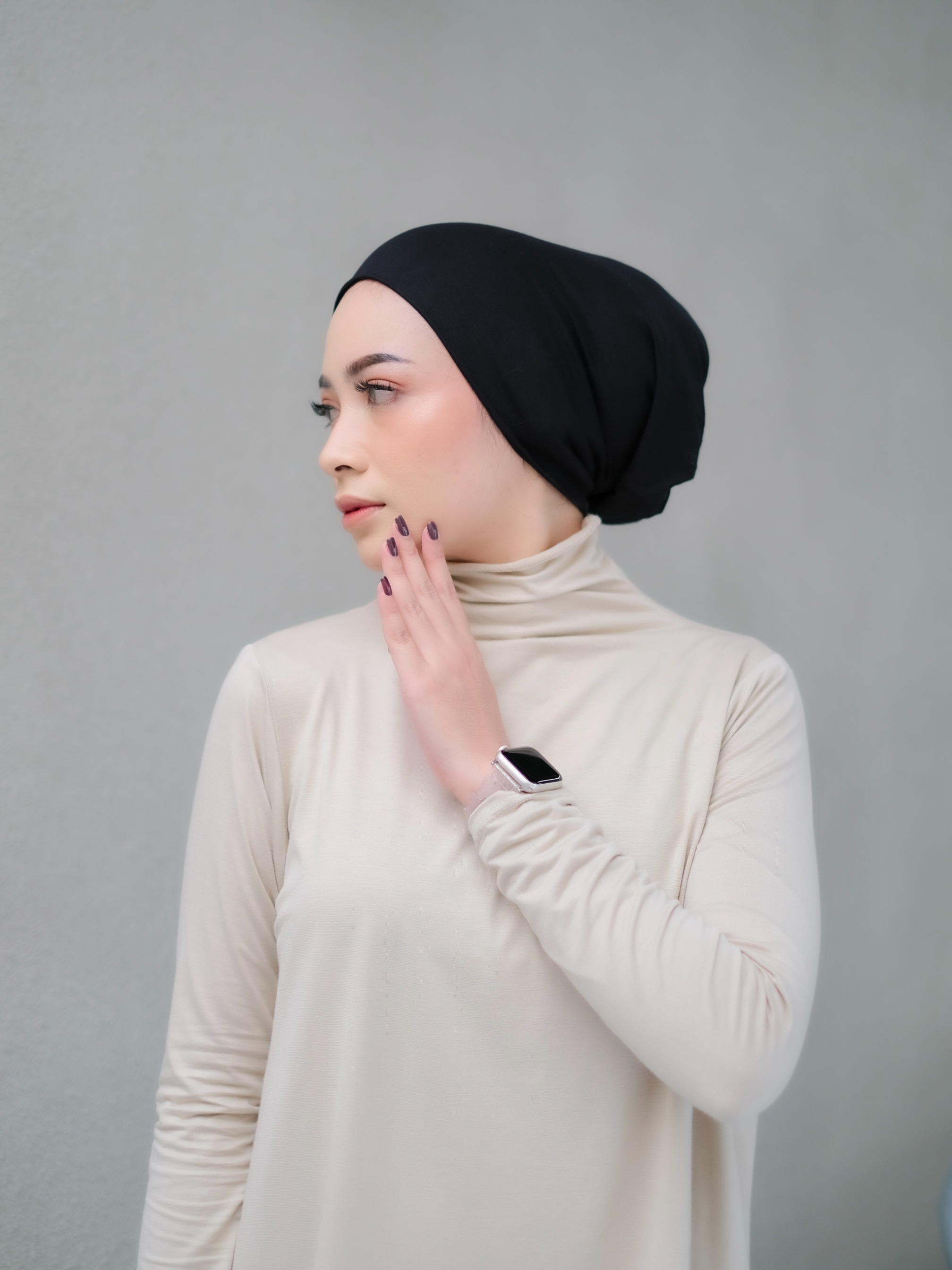 Winonamodest - Shadow Beanie Instant Turban Spandex Rayon