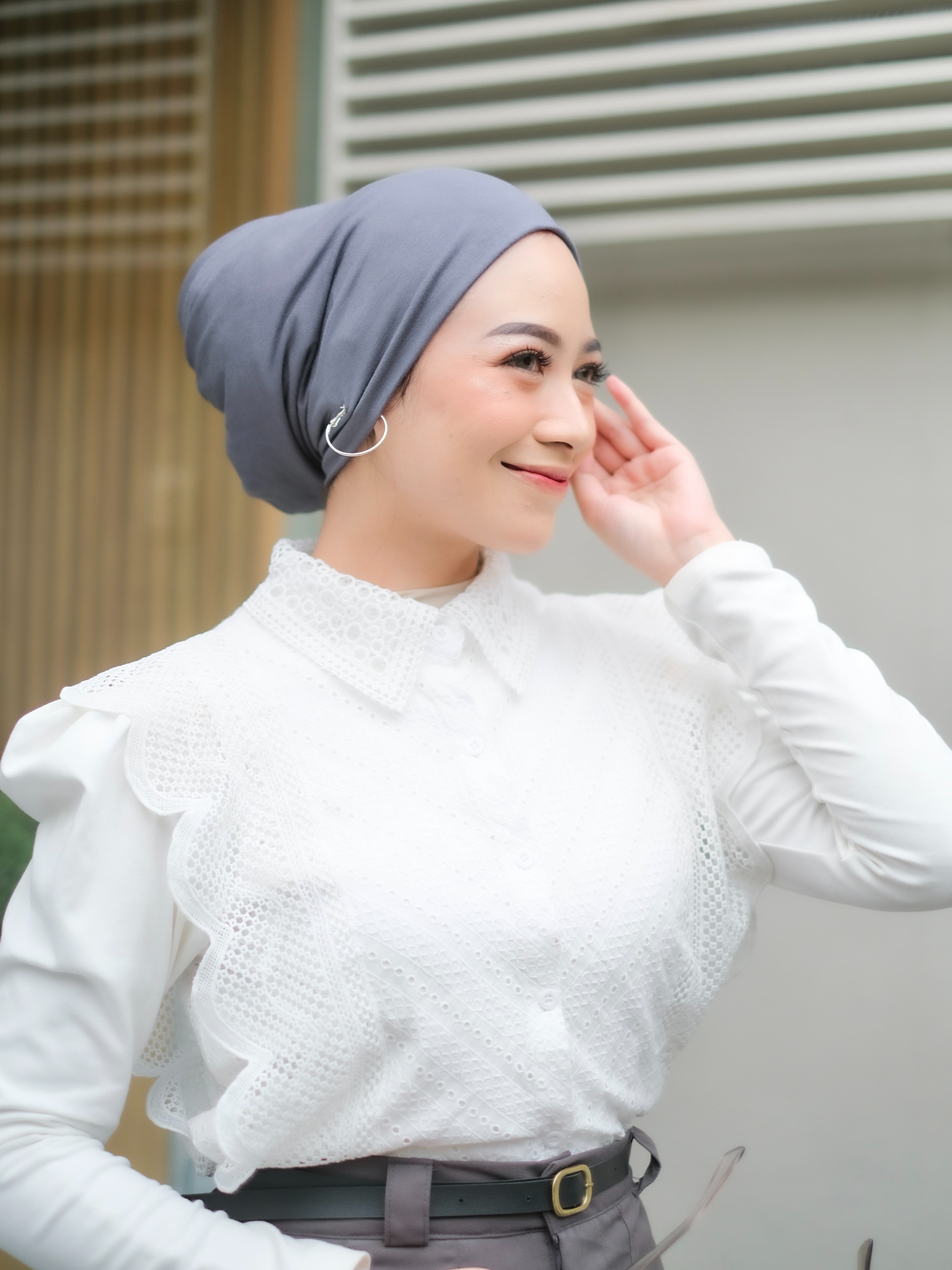 Winonamodest - Shadow Beanie Instant Turban Spandex Rayon