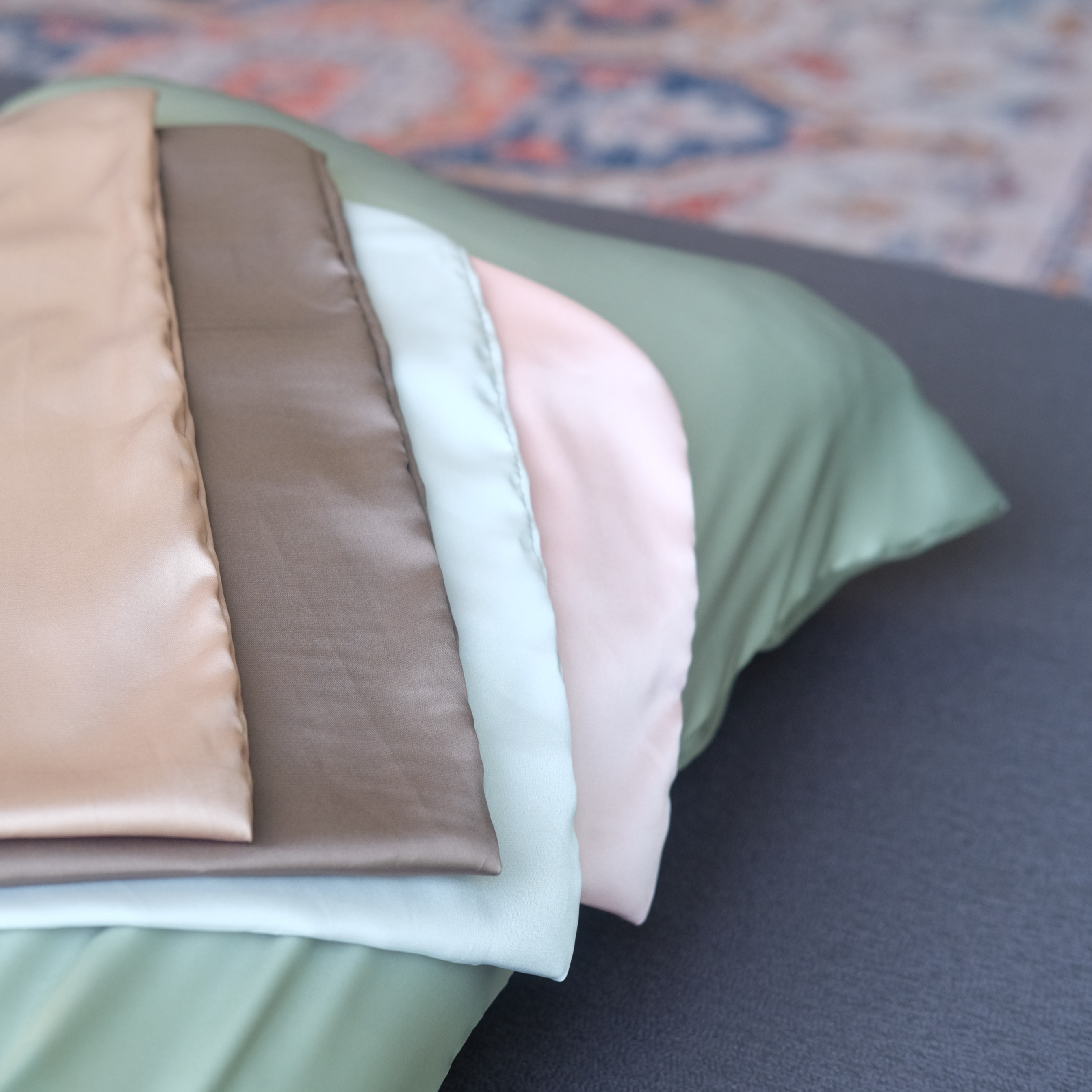 Winonamodest - Bundling Mou Satin Silk Pillowcase + Clement Double Sided Free Mini Satin Scrunchie