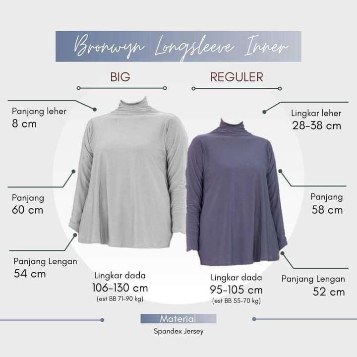 Longsleeves Turtleneck Inner Slim Look BRONWYN