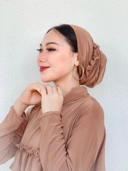 Scrunchie Instant Turban - Winonamodest . Turban instan simple bahan jersey, cocok untuk Lebaran