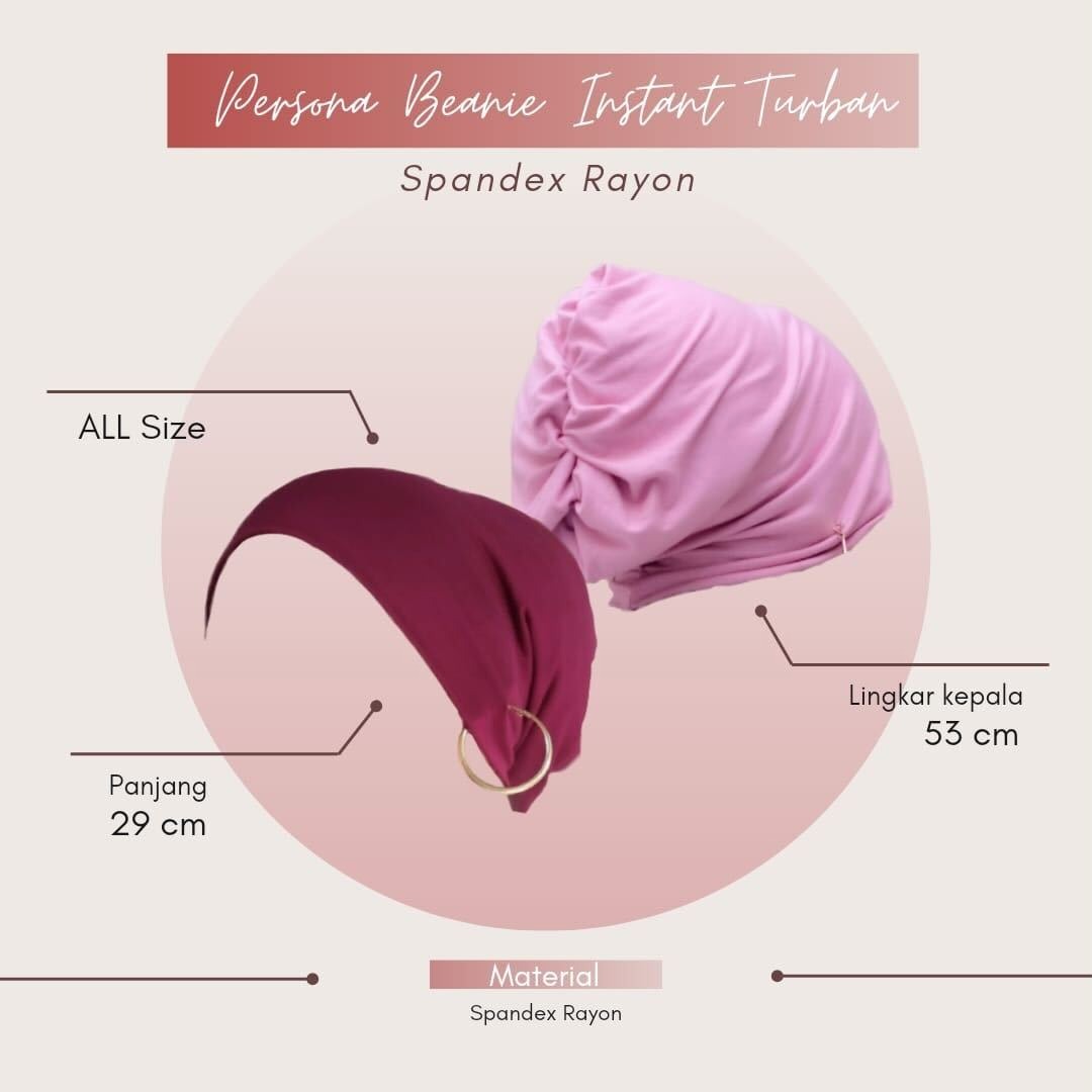 Winonamodest - Shadow Beanie Instant Turban Spandex Rayon