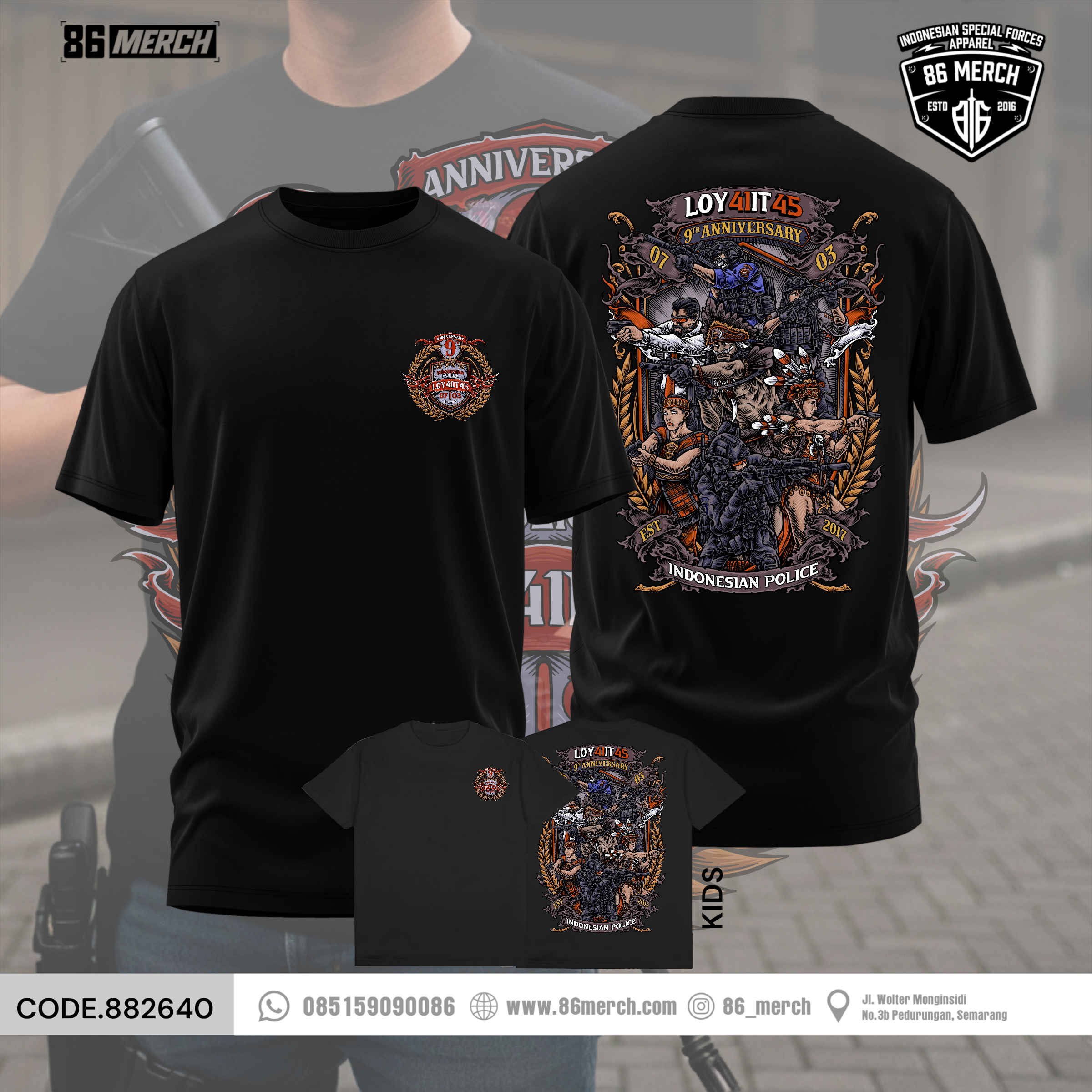 TSHIRT  LOY41IT45 9th ANNIVERSARY