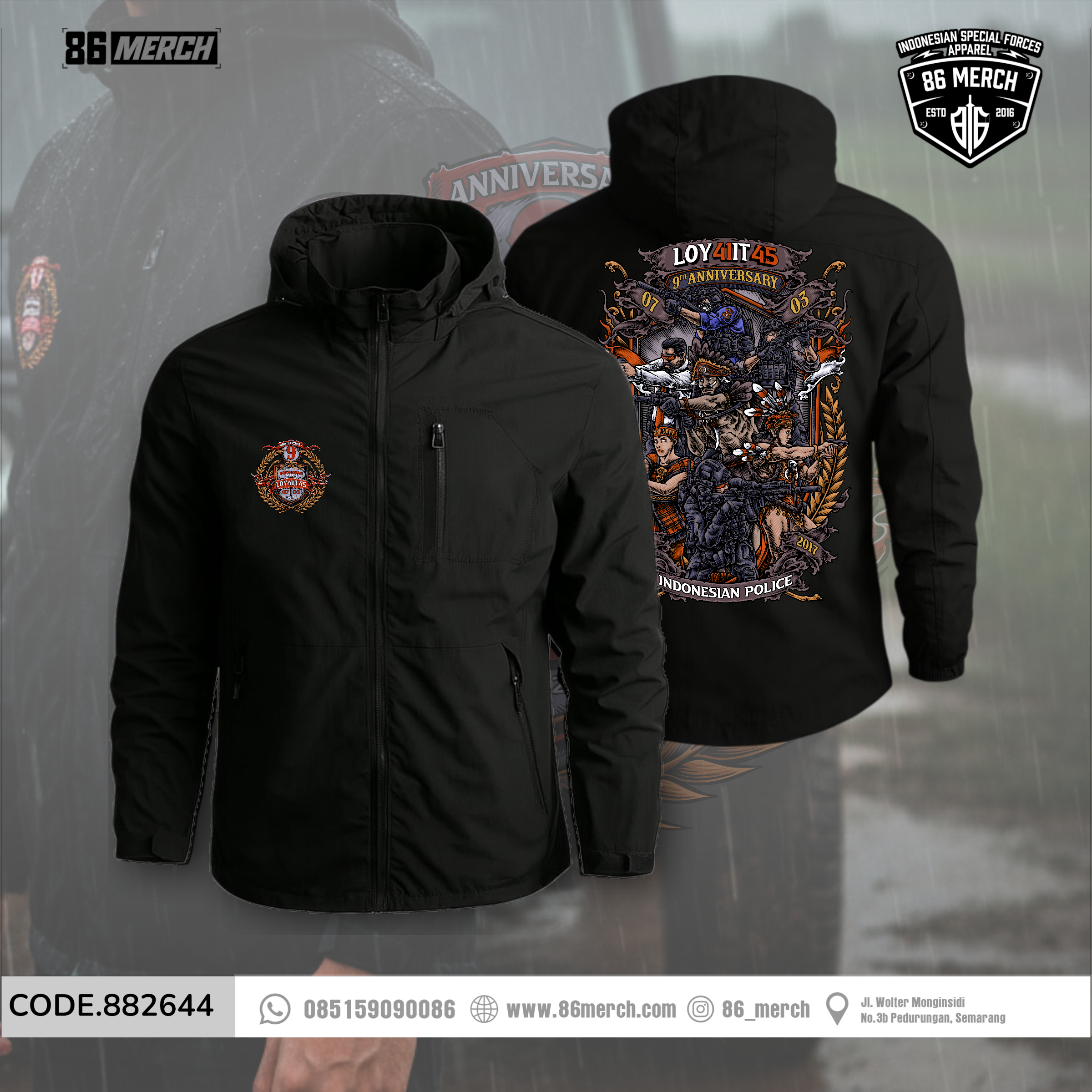 JAKET WINDBREAKER LOY41IT45 ANNIVERSARY 