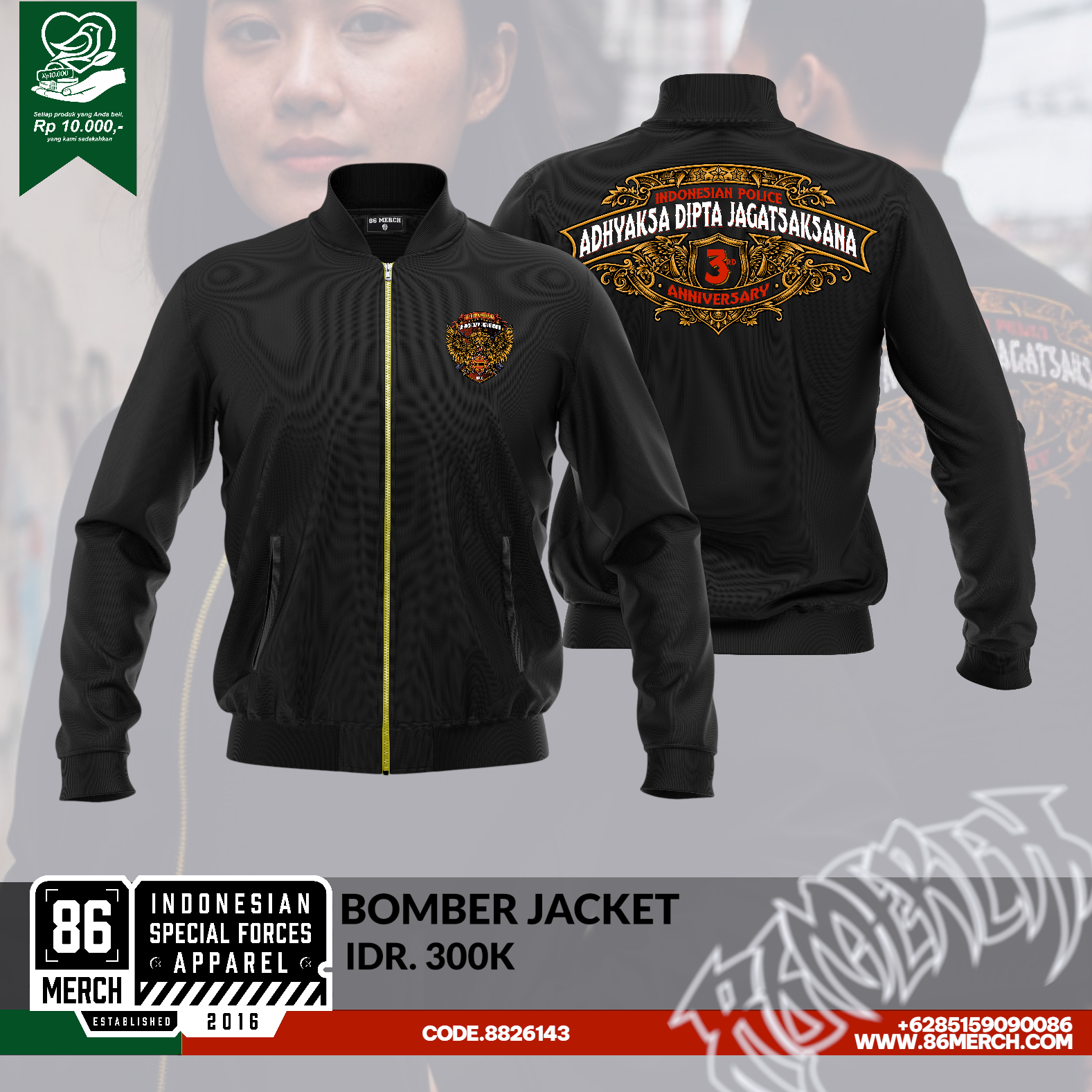 BOMBER JACKET ADHYAKSA DIPTA JAGATSAKSANA 3th ANNIV