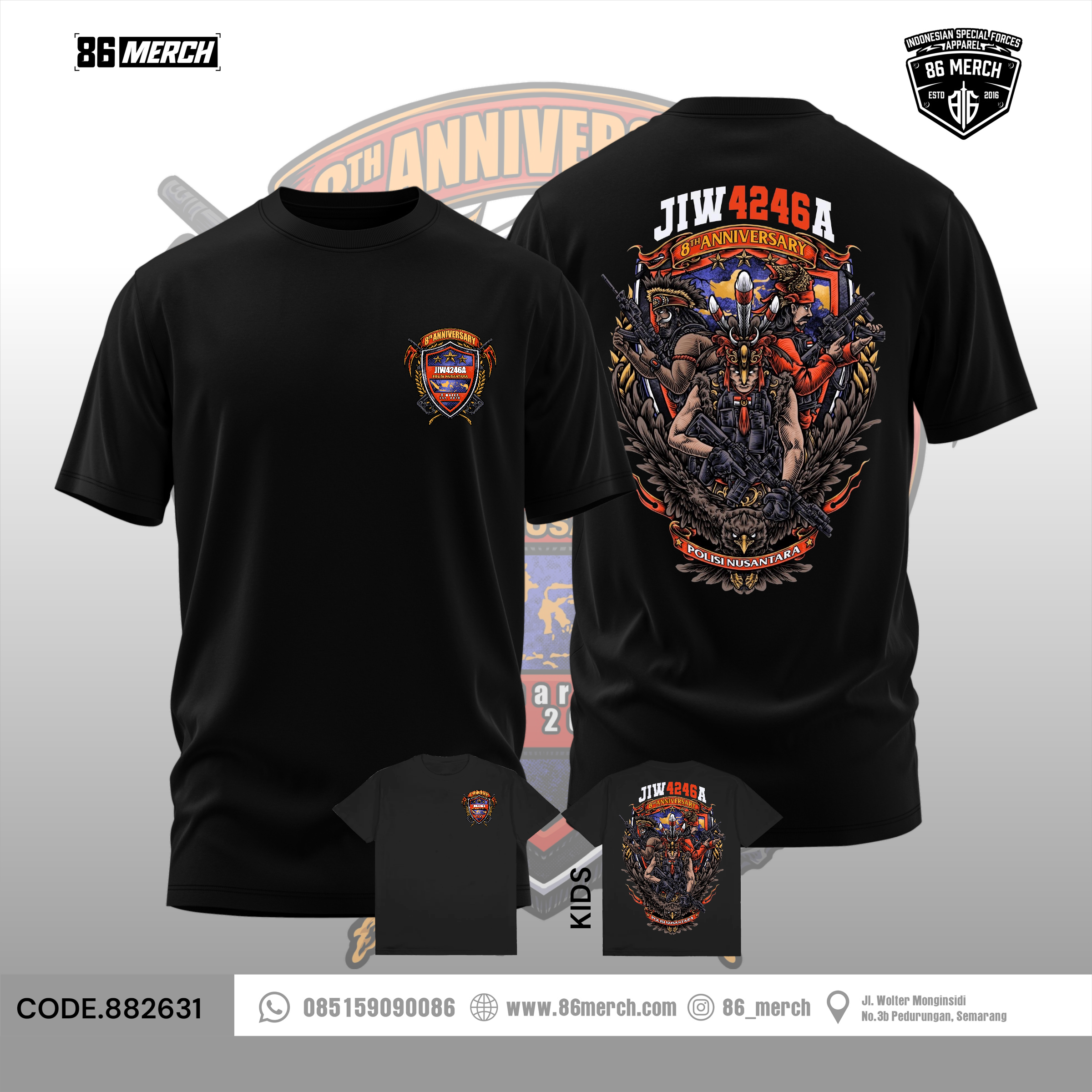 TSHIRT JIW4246A 8th ANNIVERSARY