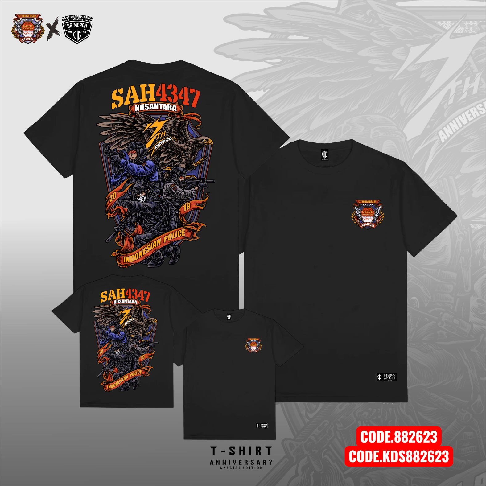 TSHIRT SAH4347 7TH ANNIVERSARY