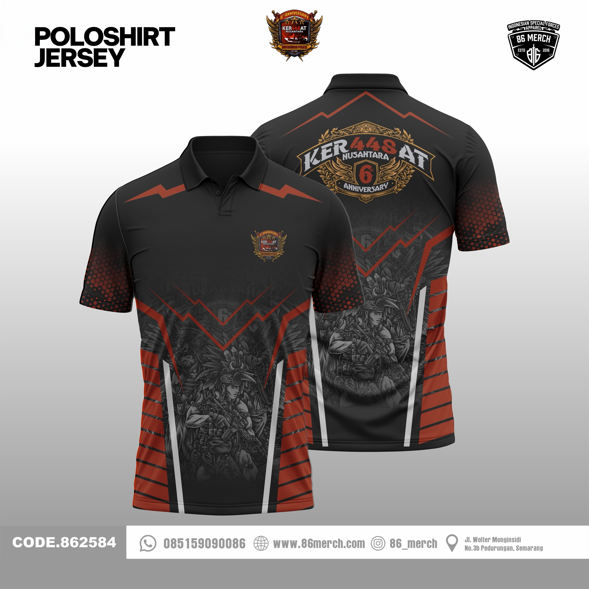 POLOSHIRT JERSEY KER448AT 6th ANNIVERSARY 862584