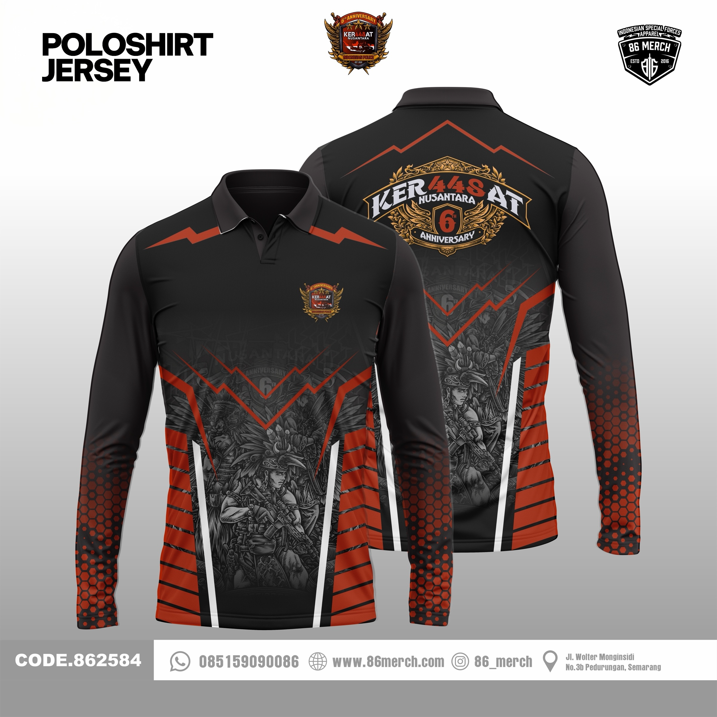 POLOSHIRT JERSEY KER448AT 6th ANNIVERSARY 862584