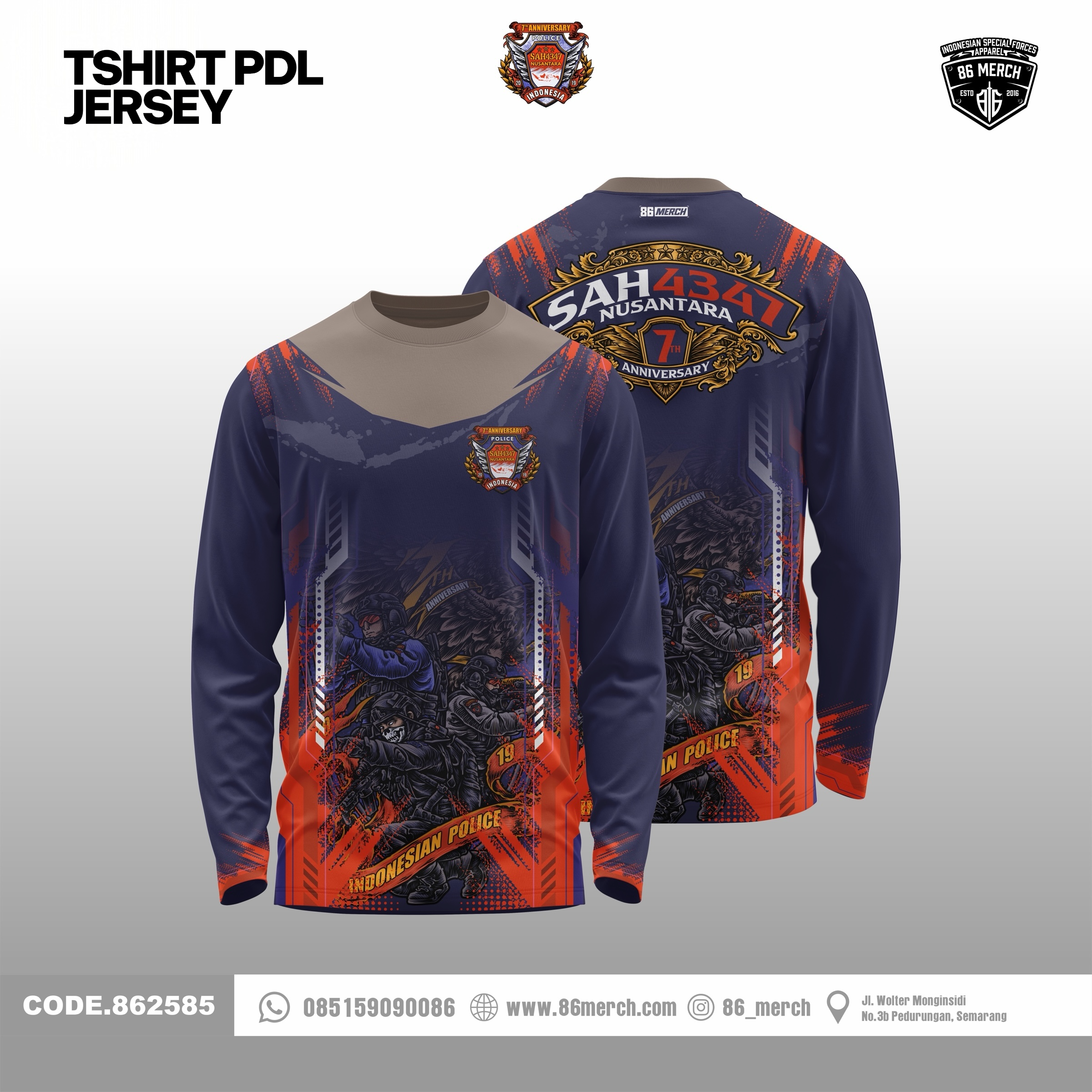 JERSEY PDL SAH4347 7TH ANNIVERSARY