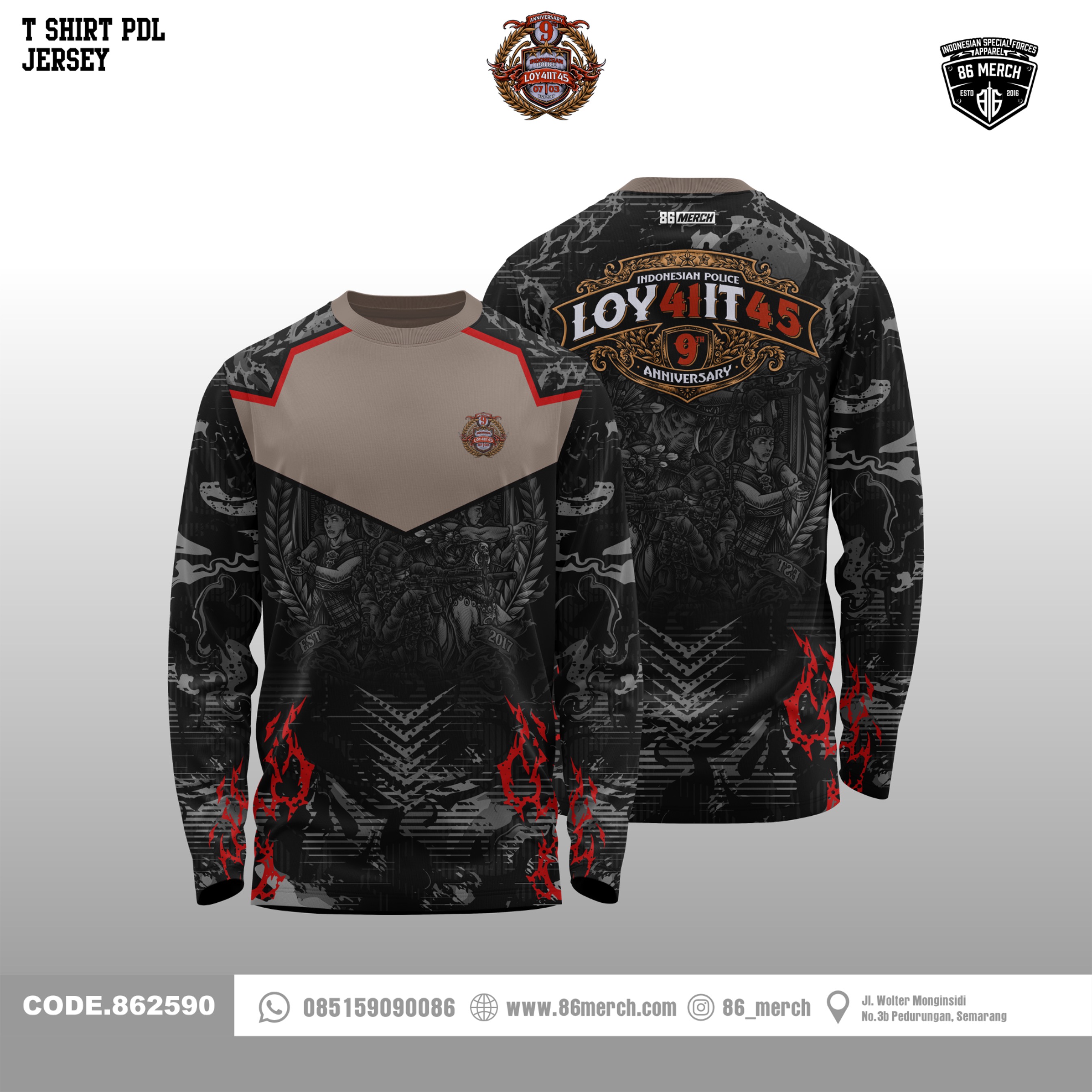 JERSEY PDL LOY41IT45 9th ANNIVERSARY