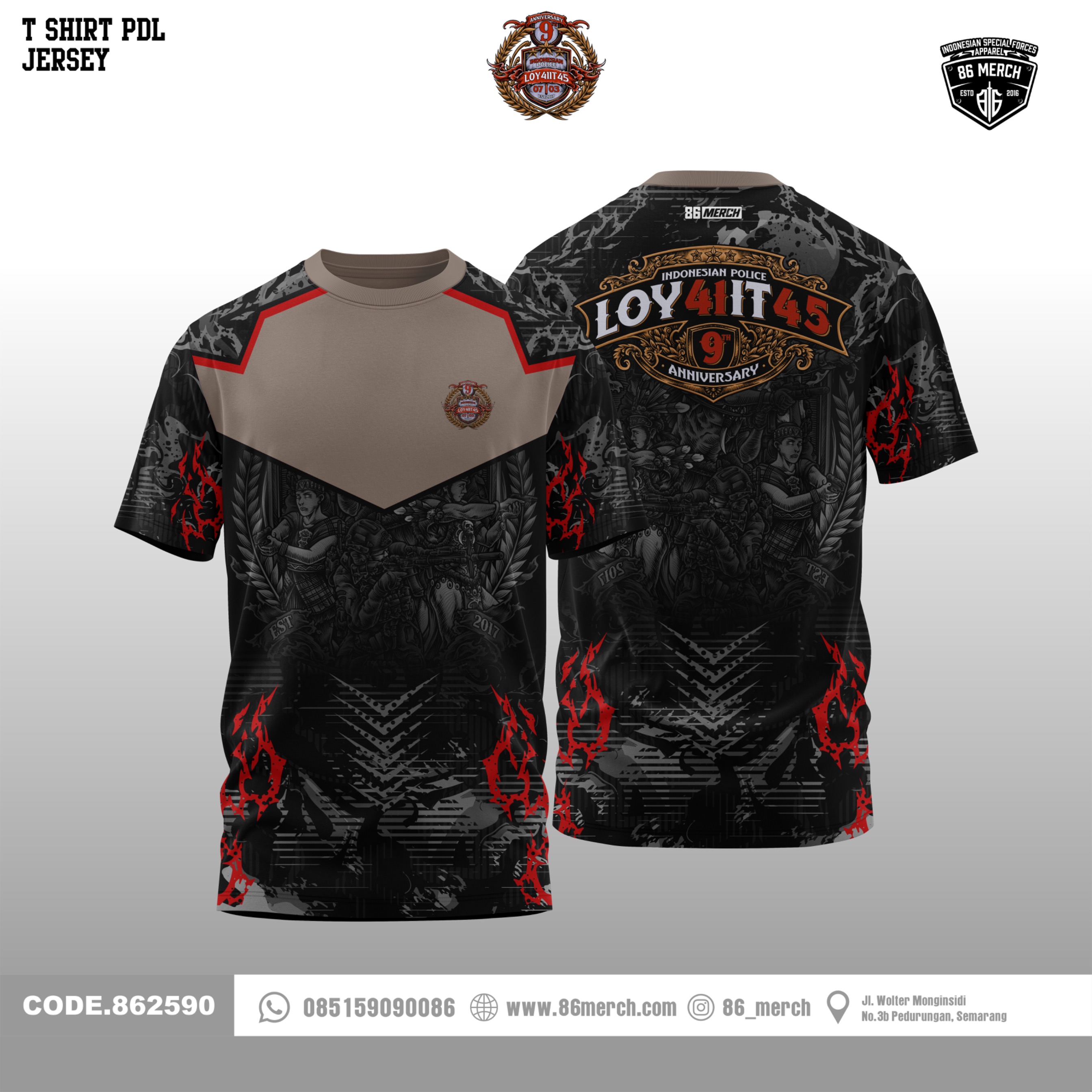 JERSEY PDL LOY41IT45 9th ANNIVERSARY