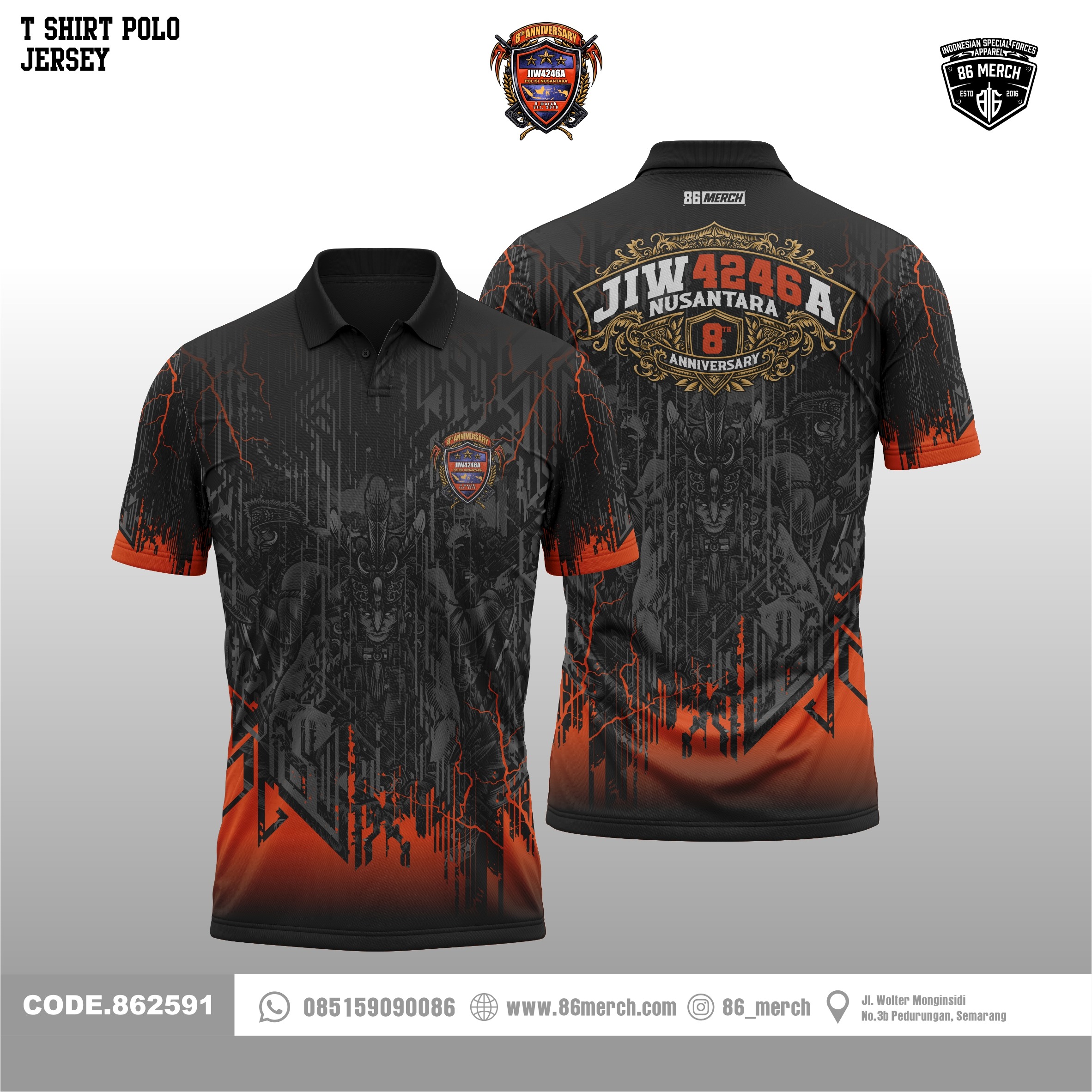 POLOSHIRT JERSEY JIW4246A ANNIVERSARY