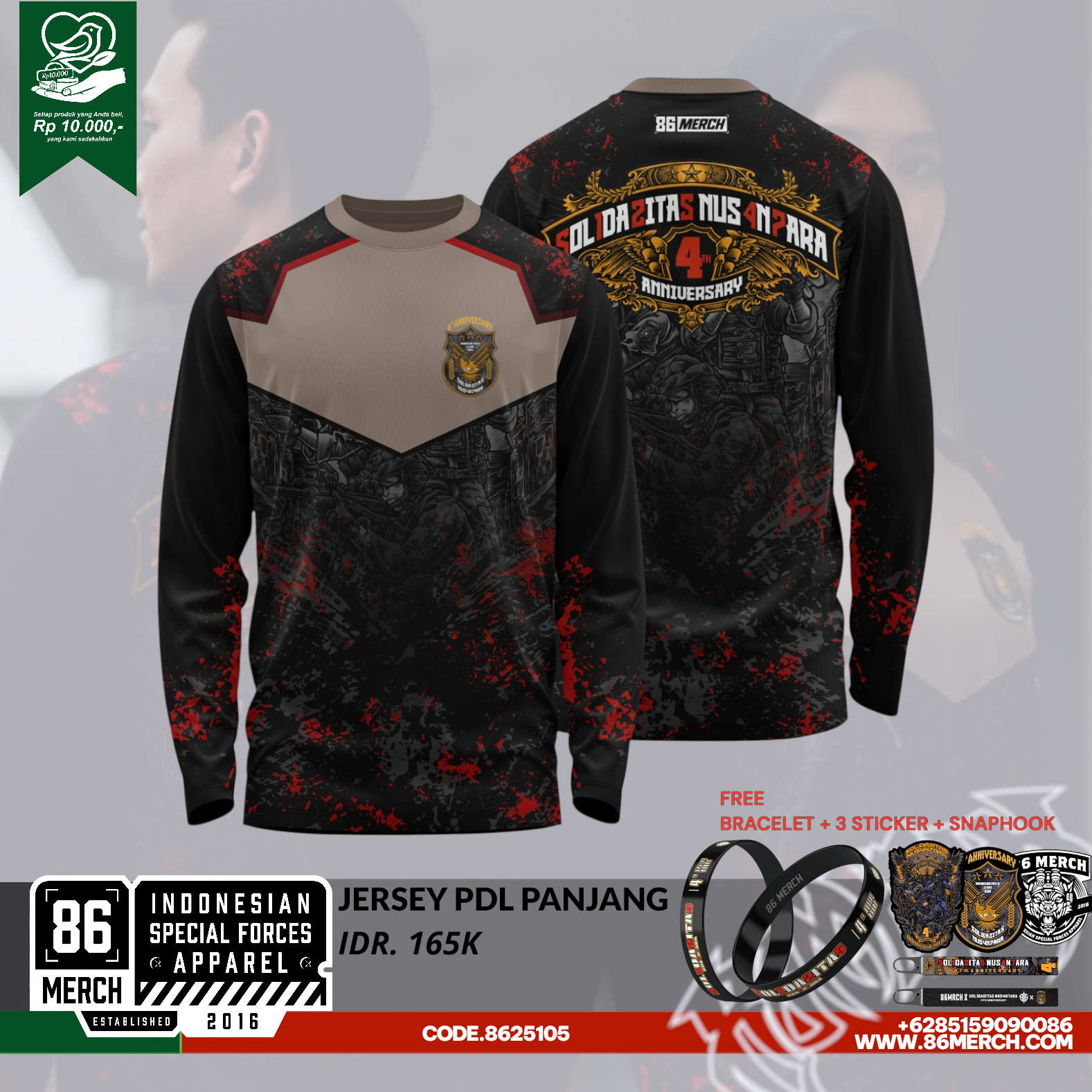 JERSEY PDL SOLIDARITAS 4TH ANNIVERSARY