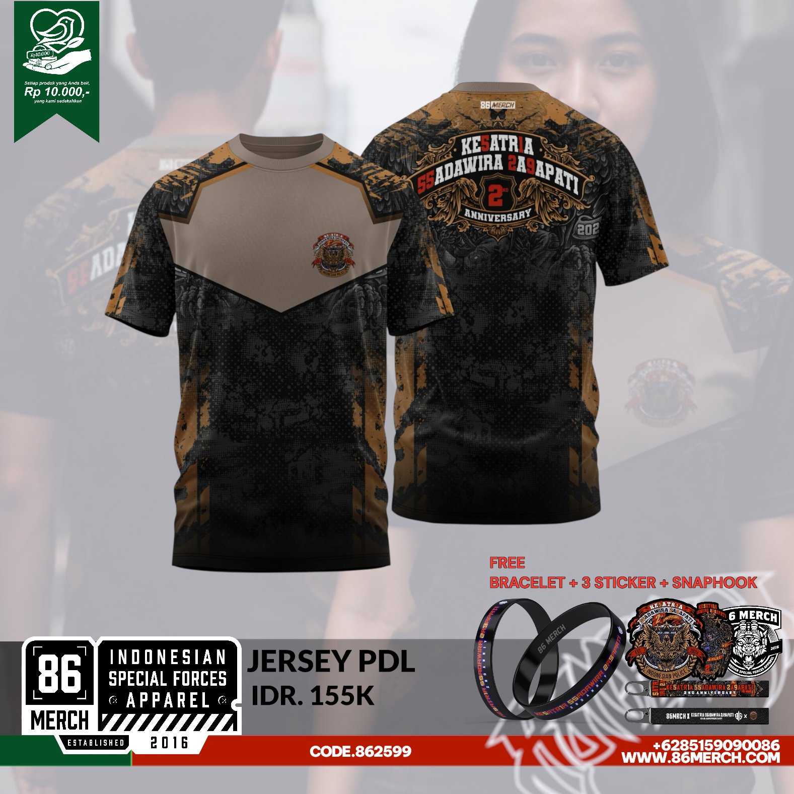 JERSEY PDL KESATRIASADAWIRA 2nd ANNIVERSARY